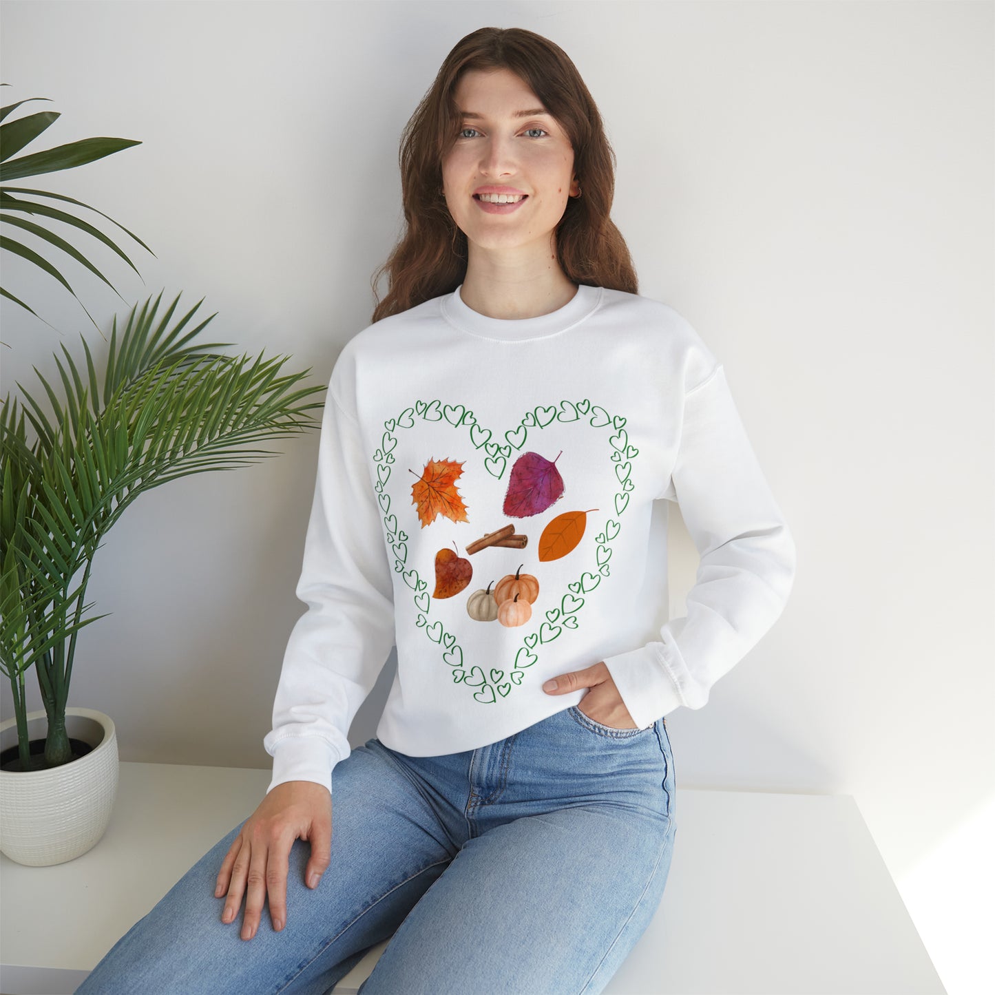 LOVE FALL, FALL THEME UNISEX CREWNECK SWEATSHIRT GIFT