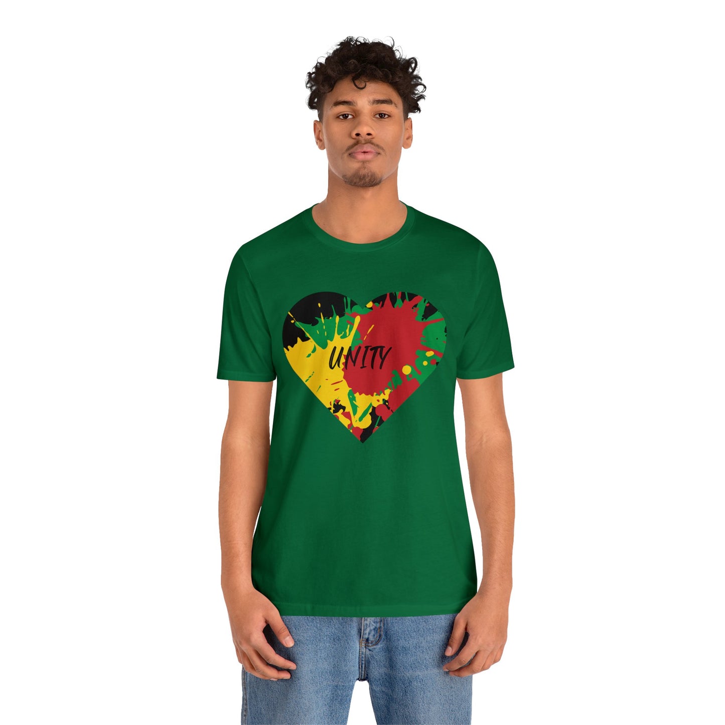 SPLASH ART UNITY ROOTS MESSAGE CREWNECK TEE SHIRT GIFT