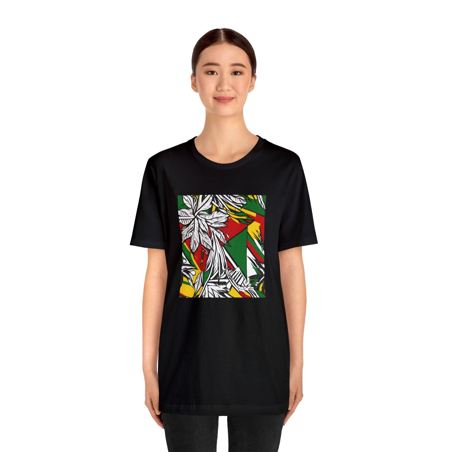 IRIE VYBEZ ROOTS COLOR GRAPHIC SHORT SLEEVE TEE SHIRT