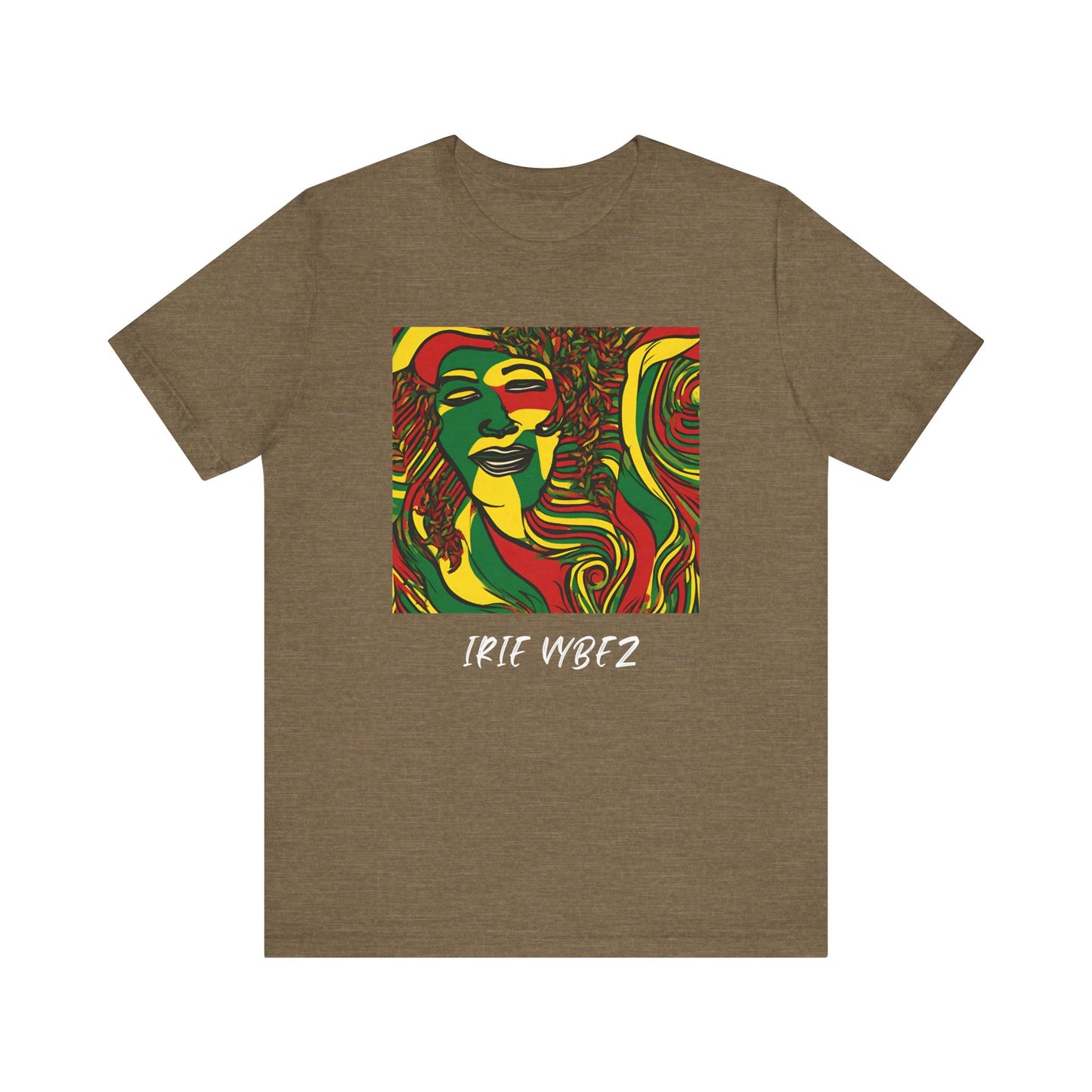 IRIE VYBEZ RASTAH DESIGN ROOTS SHORT SLEEVE T SHIRT GIFT