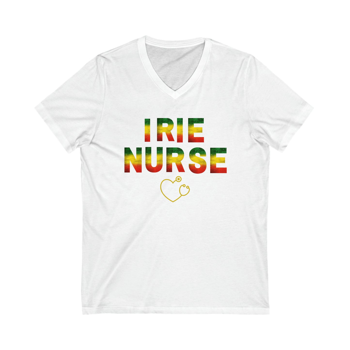 CARIBBEAN NURSE V NECK T SHIRT GIFT