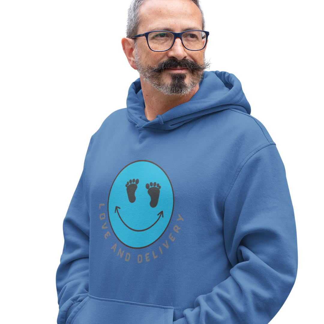 L AND D NURSE LOVE AND DELIVERY HOODED SWEATSHIRT GIFT FOR L & D NURSE