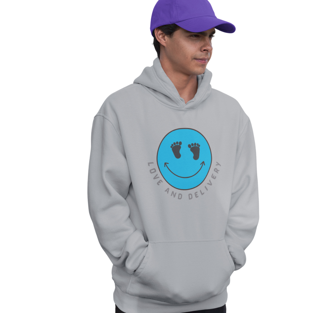 L AND D NURSE LOVE AND DELIVERY HOODED SWEATSHIRT GIFT FOR L & D NURSE