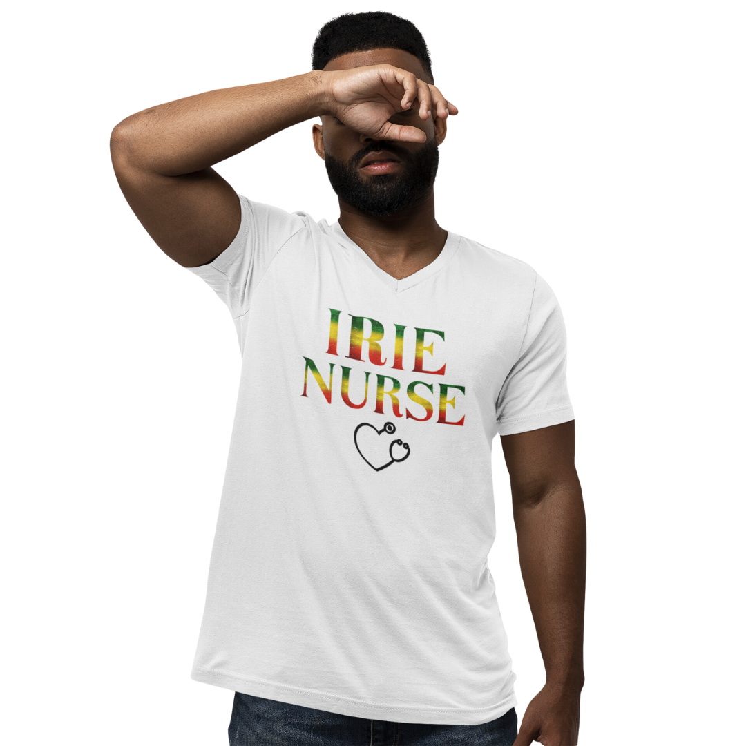 IRIE NURSE V NECK UNISEX NURSE T SHIRT GIFT
