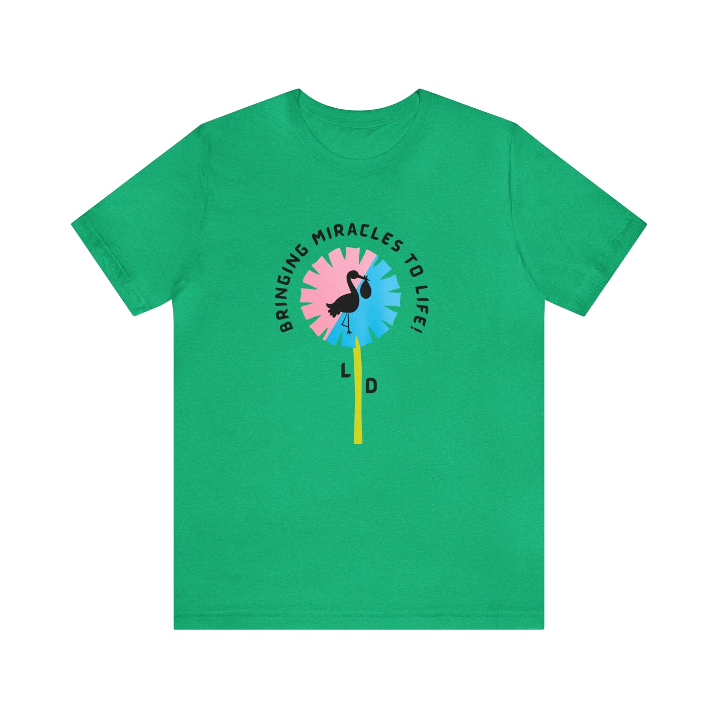 L AND D NURSE MIRACLE TO LIFE SHORT SLEEVE TEE SHIRT GIFT FOR NURSES