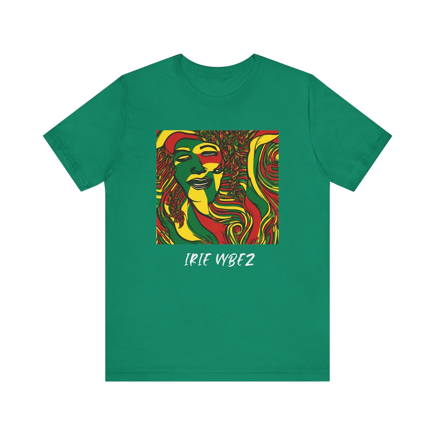 IRIE VYBEZ RASTAH DESIGN ROOTS SHORT SLEEVE T SHIRT GIFT