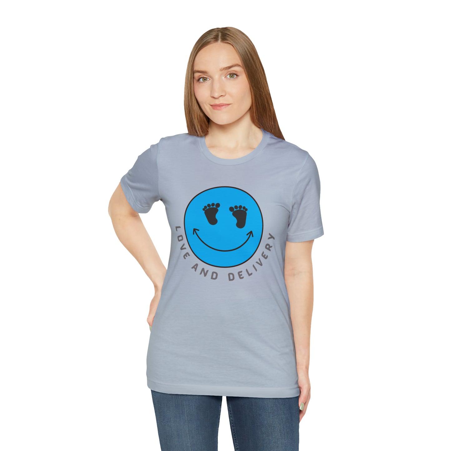 L AND D CREW NECK LOVE AND DELIVERY TSHIRT GIFT FOR L AND D NURSES