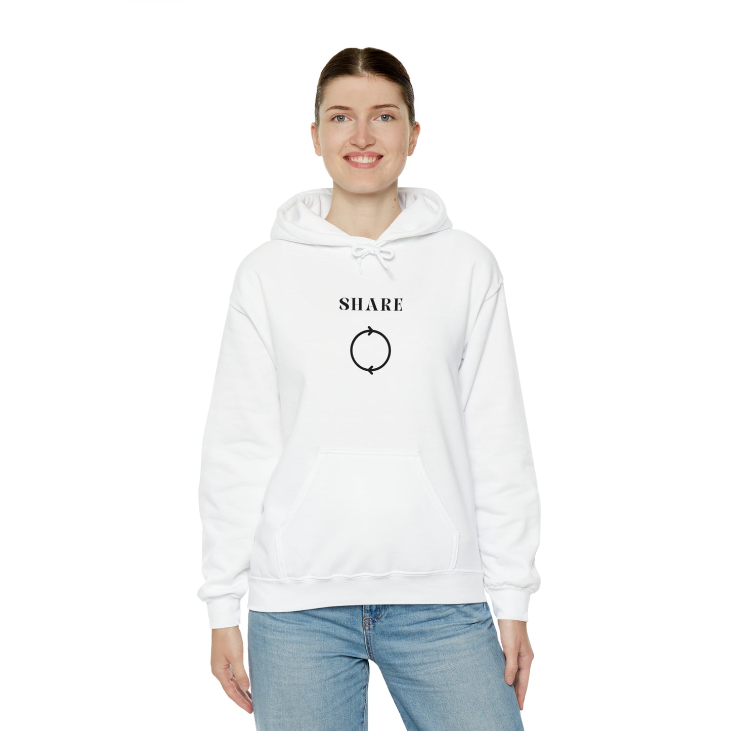 Share Hooded Sweatshirt gift, inspirational words hoodie gift, sweatshirt gift that encourages hoodie friends gift