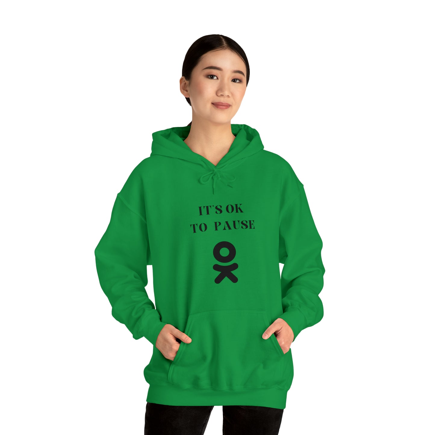 It's ok to pause hooded sweatshirt gift inspirational words hoodie gift to encourage. sweatshirt gifts for friends