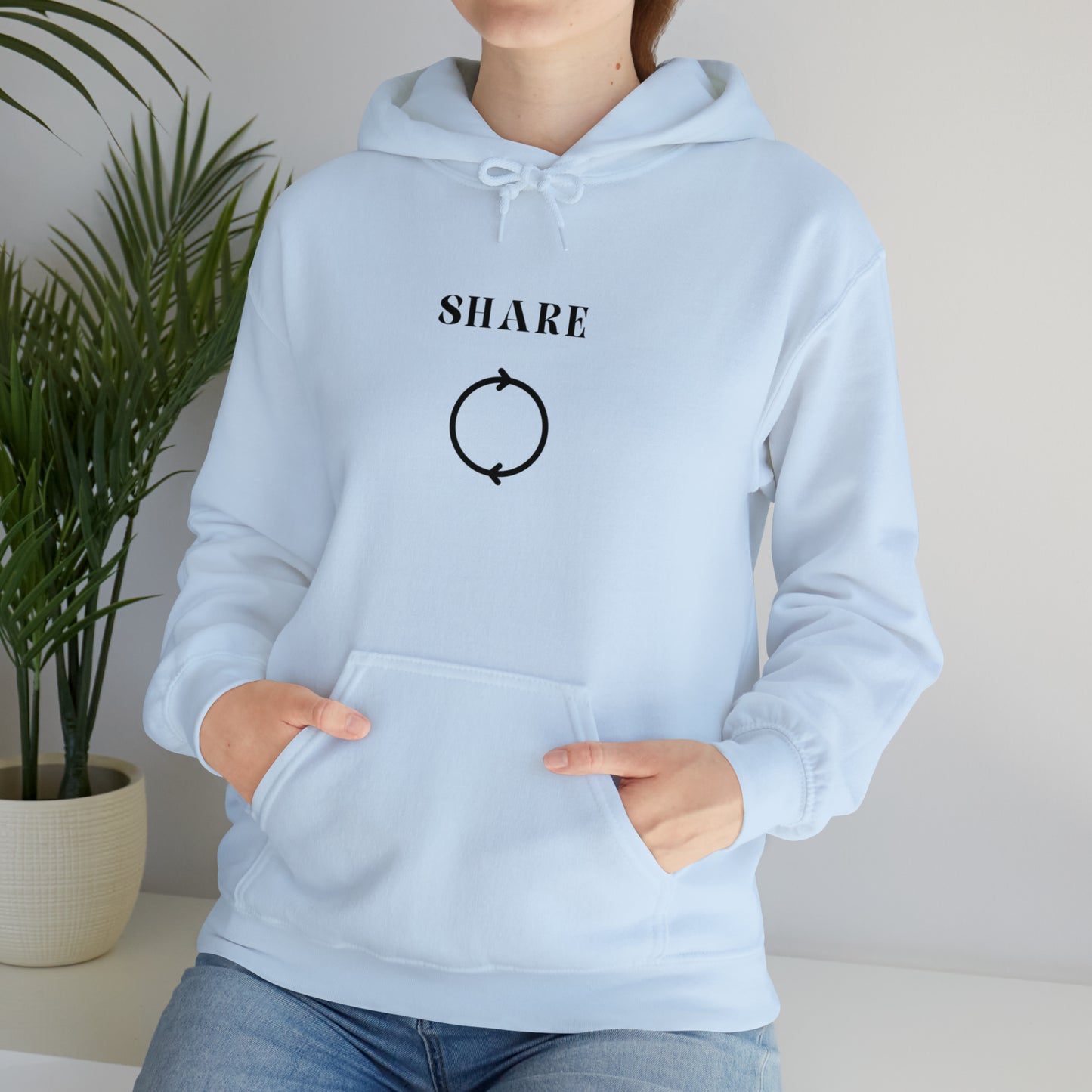 Share Hooded Sweatshirt gift, inspirational words hoodie gift, sweatshirt gift that encourages hoodie friends gift