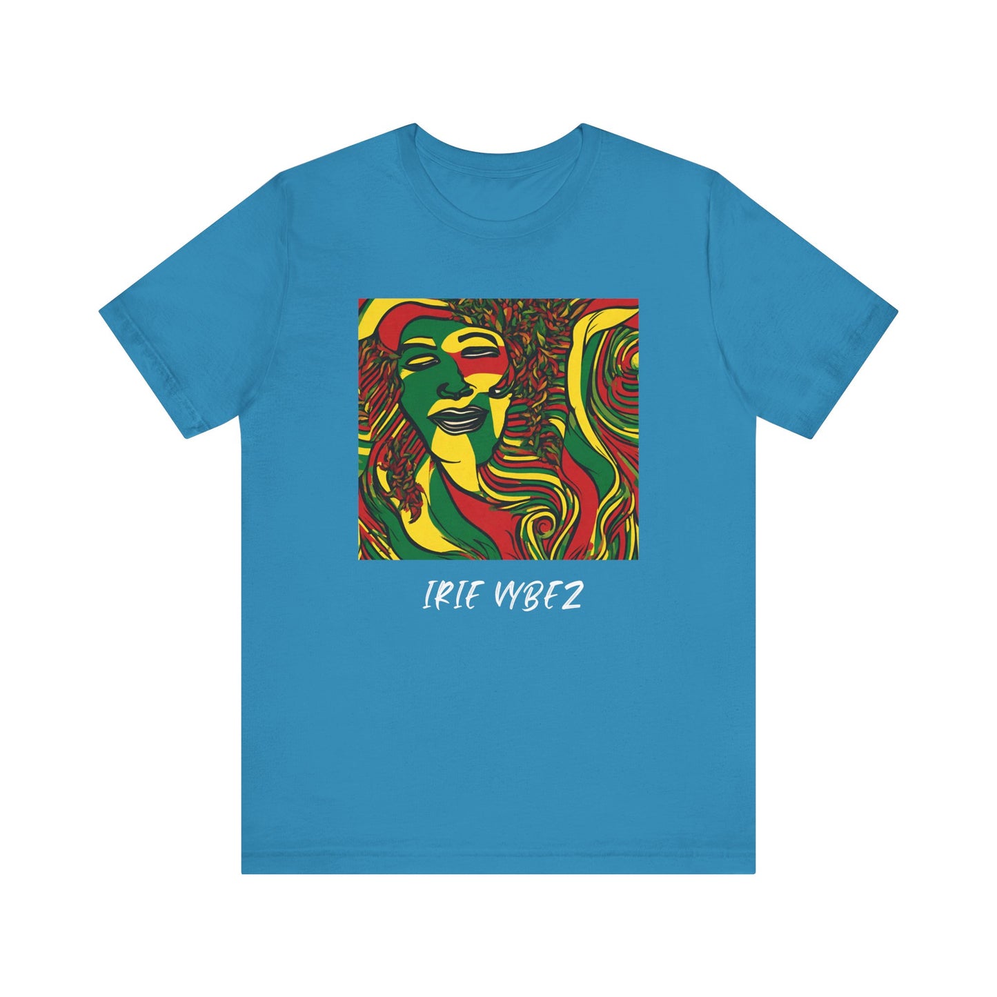 IRIE VYBEZ RASTAH DESIGN ROOTS SHORT SLEEVE T SHIRT GIFT