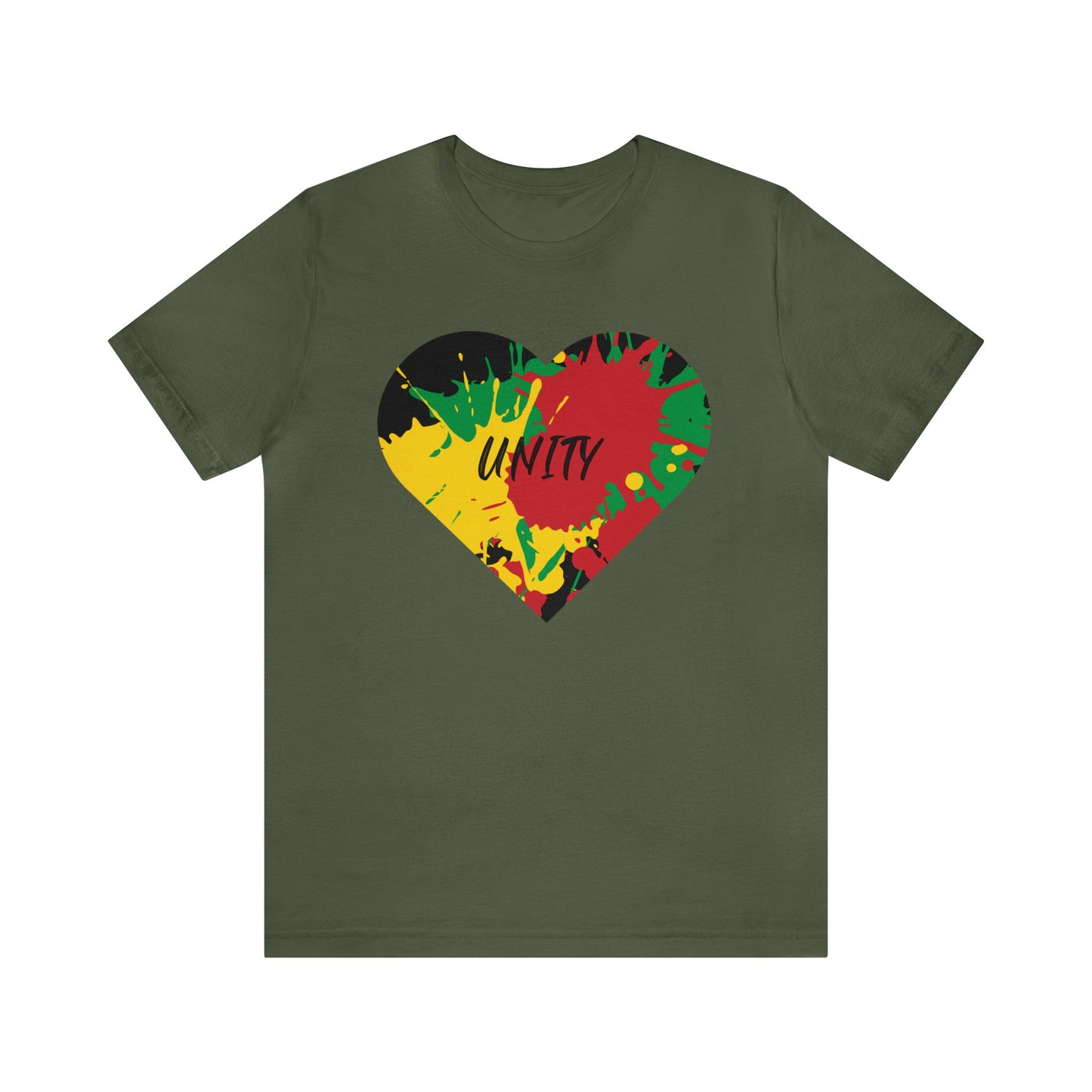 SPLASH ART UNITY ROOTS MESSAGE CREWNECK TEE SHIRT GIFT