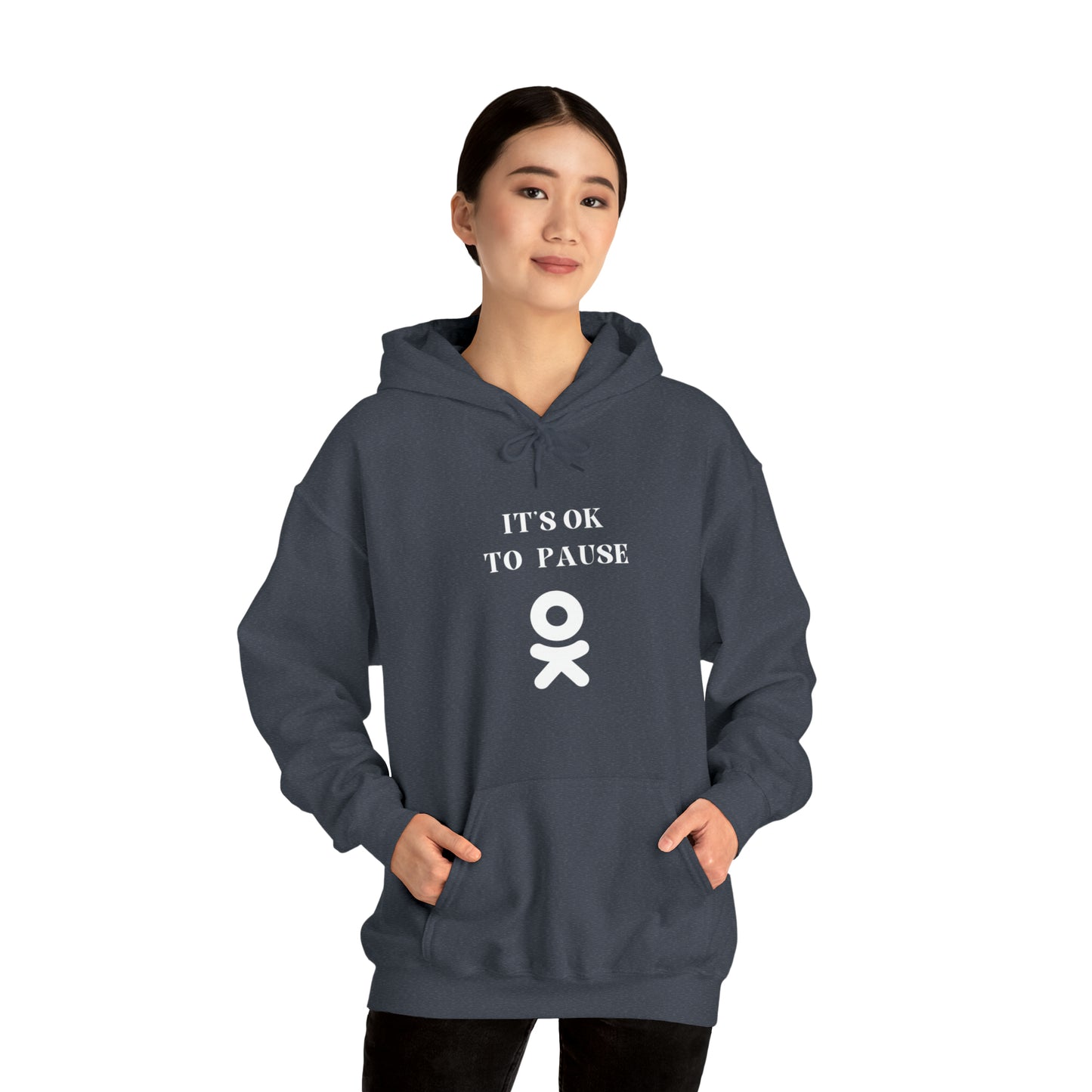It's ok to pause hooded sweatshirt gift inspirational words hoodie gift to encourage. sweatshirt gifts for friends