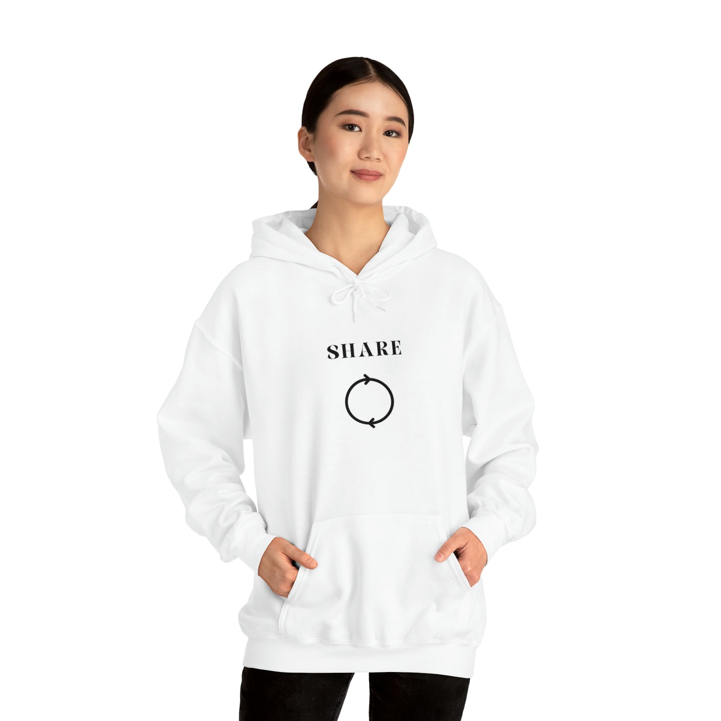 Share Hooded Sweatshirt gift, inspirational words hoodie gift, sweatshirt gift that encourages hoodie friends gift