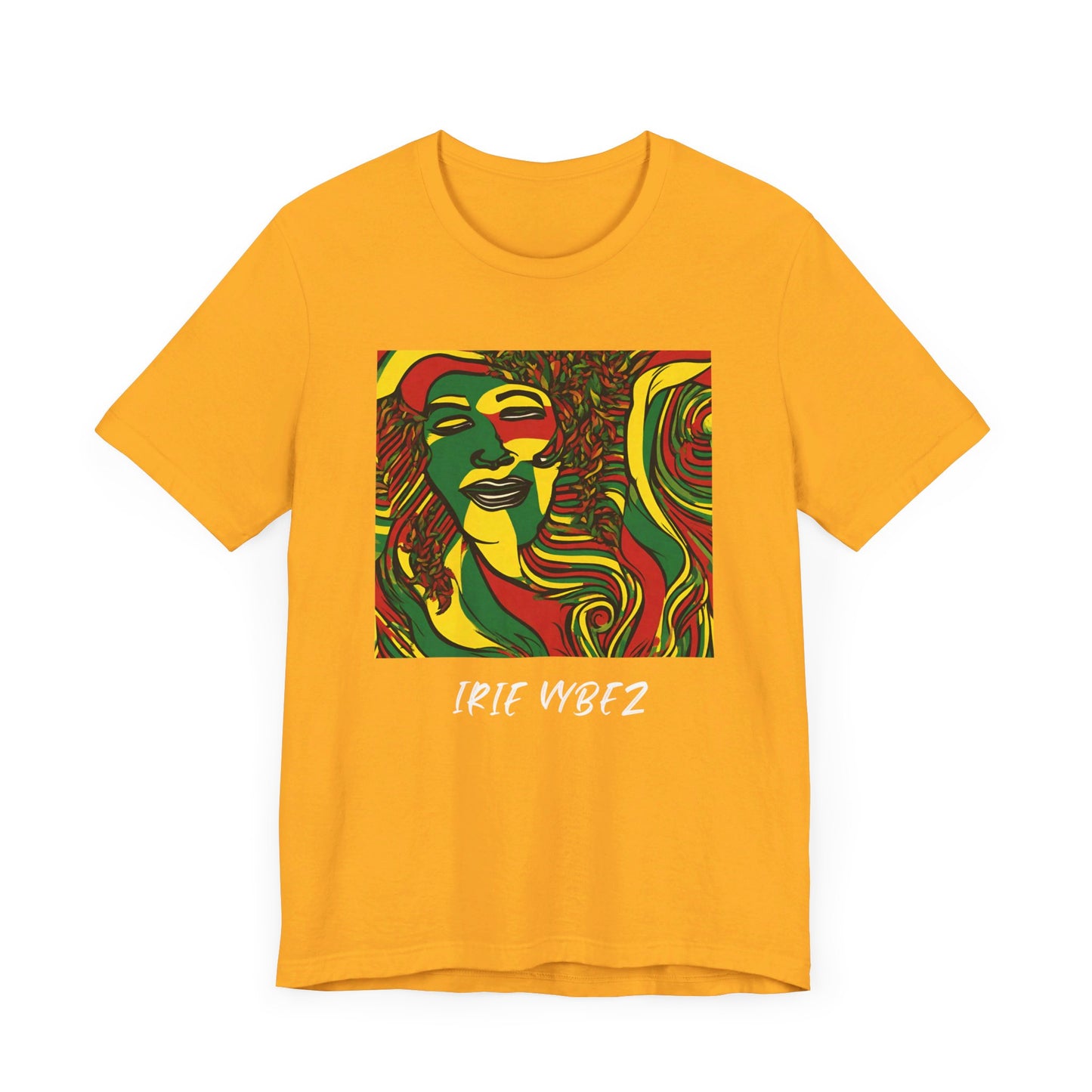 IRIE VYBEZ RASTAH DESIGN ROOTS SHORT SLEEVE T SHIRT GIFT