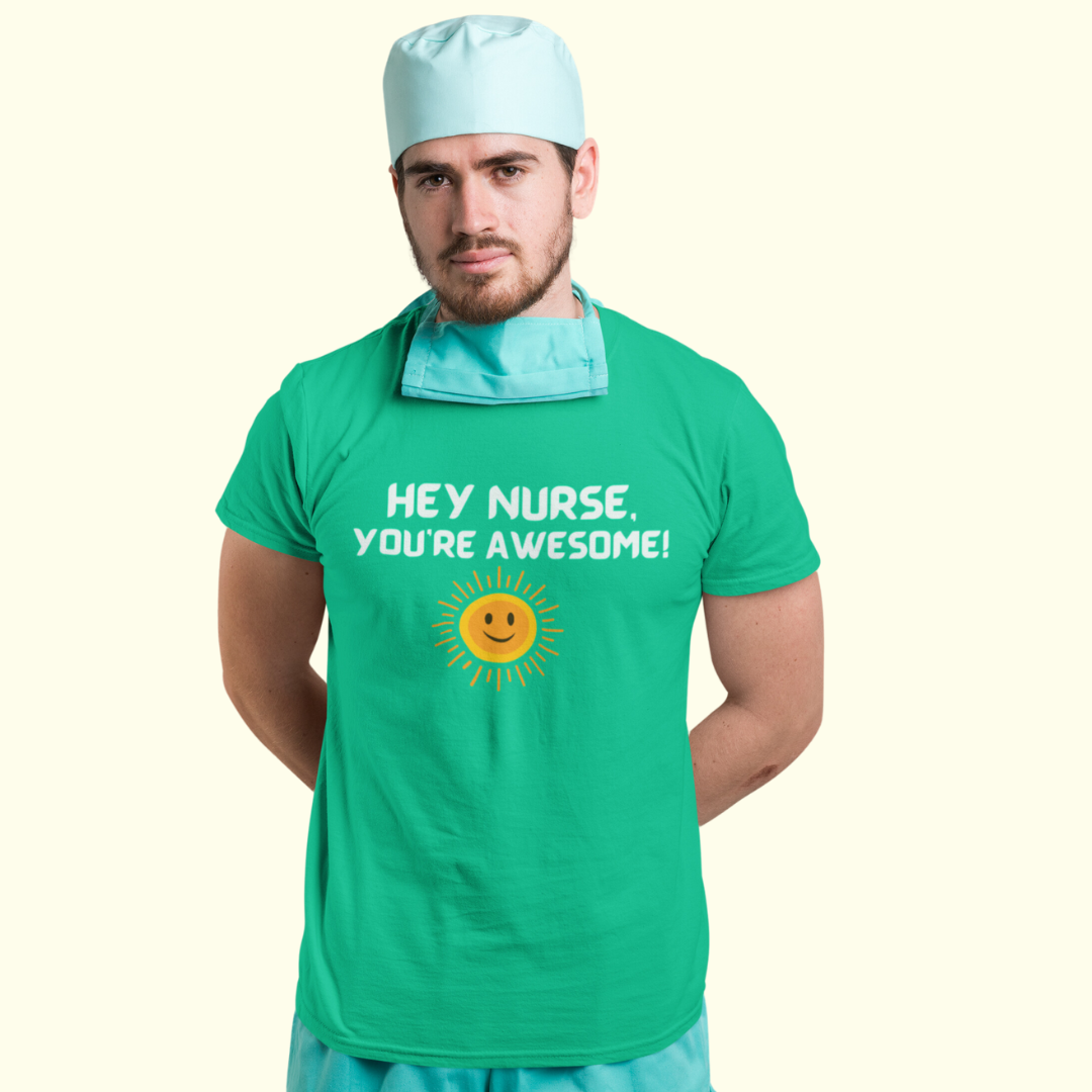 AWESOME NURSE CREWNECK TEE SHIRT GIFT