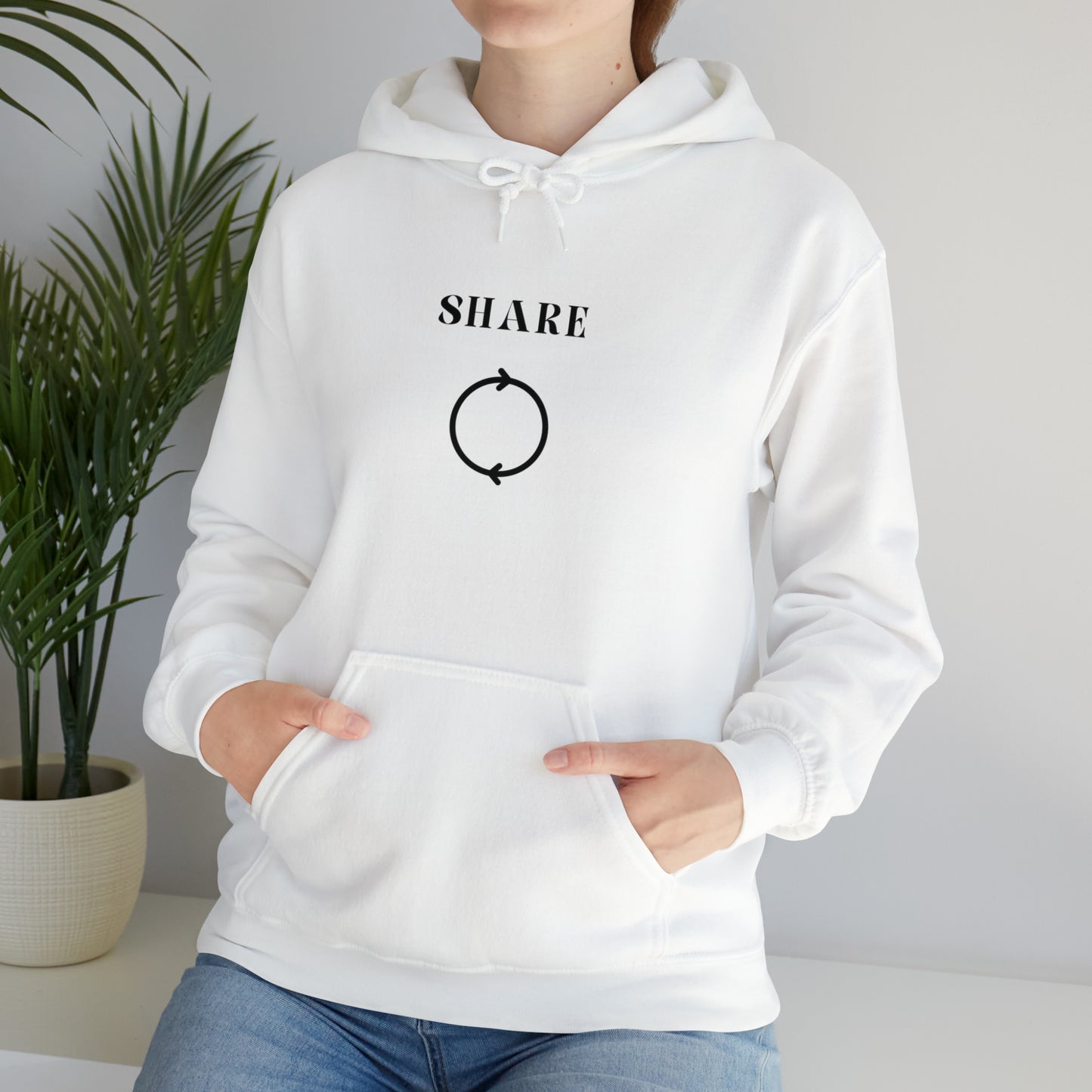 Share Hooded Sweatshirt gift, inspirational words hoodie gift, sweatshirt gift that encourages hoodie friends gift