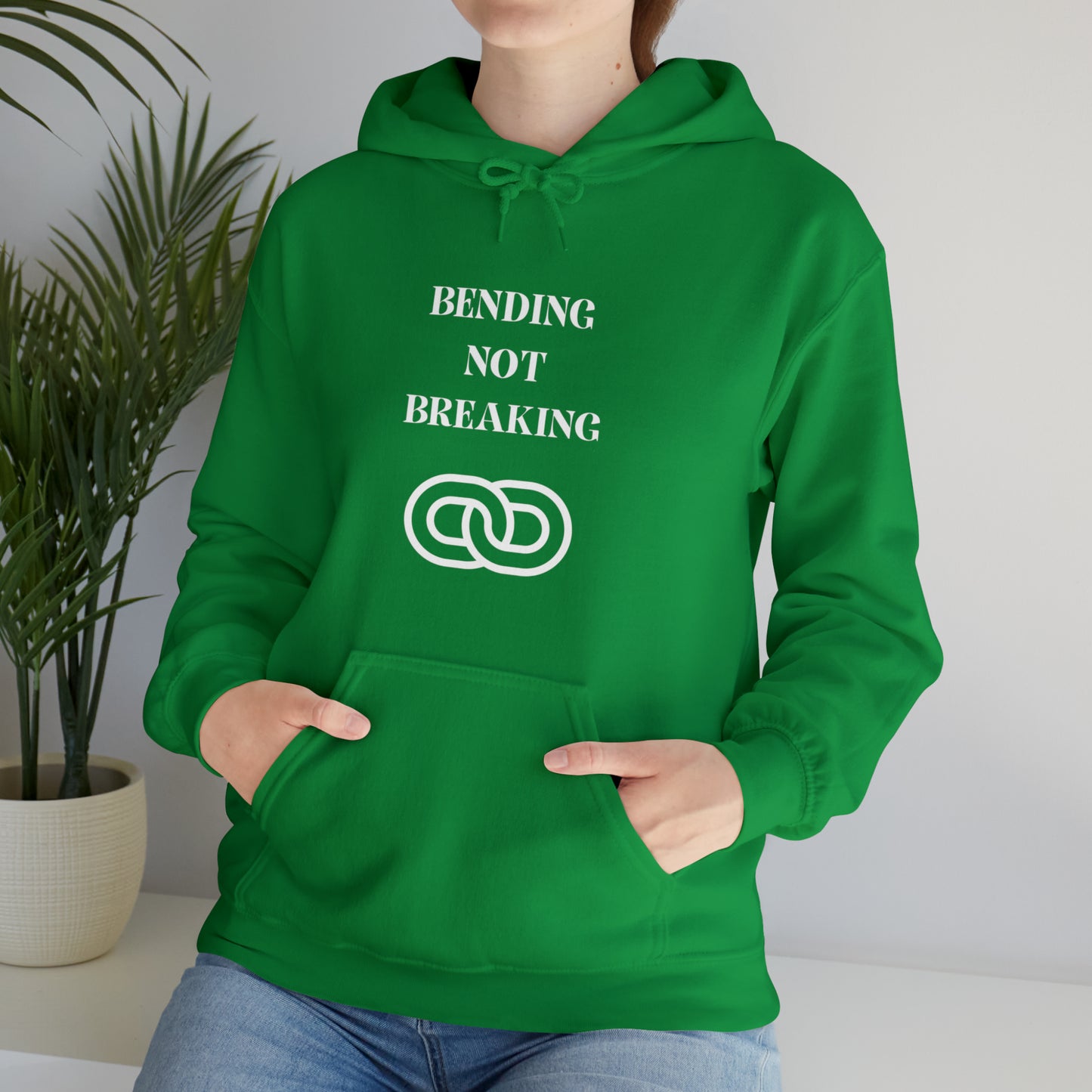 Bending not breaking Heavy Blend Hooded Sweatshirt gift, hoodie gift to celebrate resilience. sweatshirt gift for friends