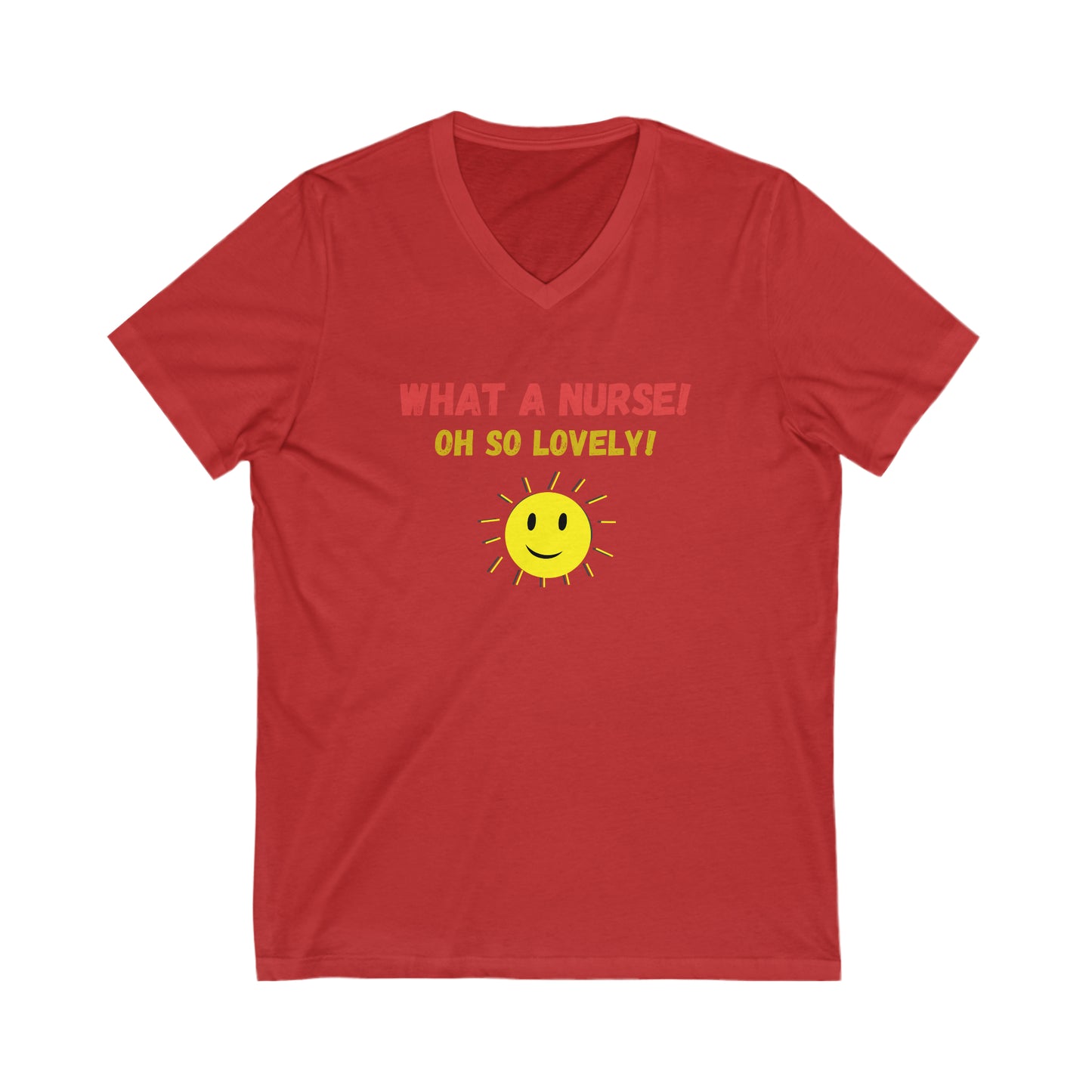 UNISEX V NECK T SHIRT NURSE GIFT