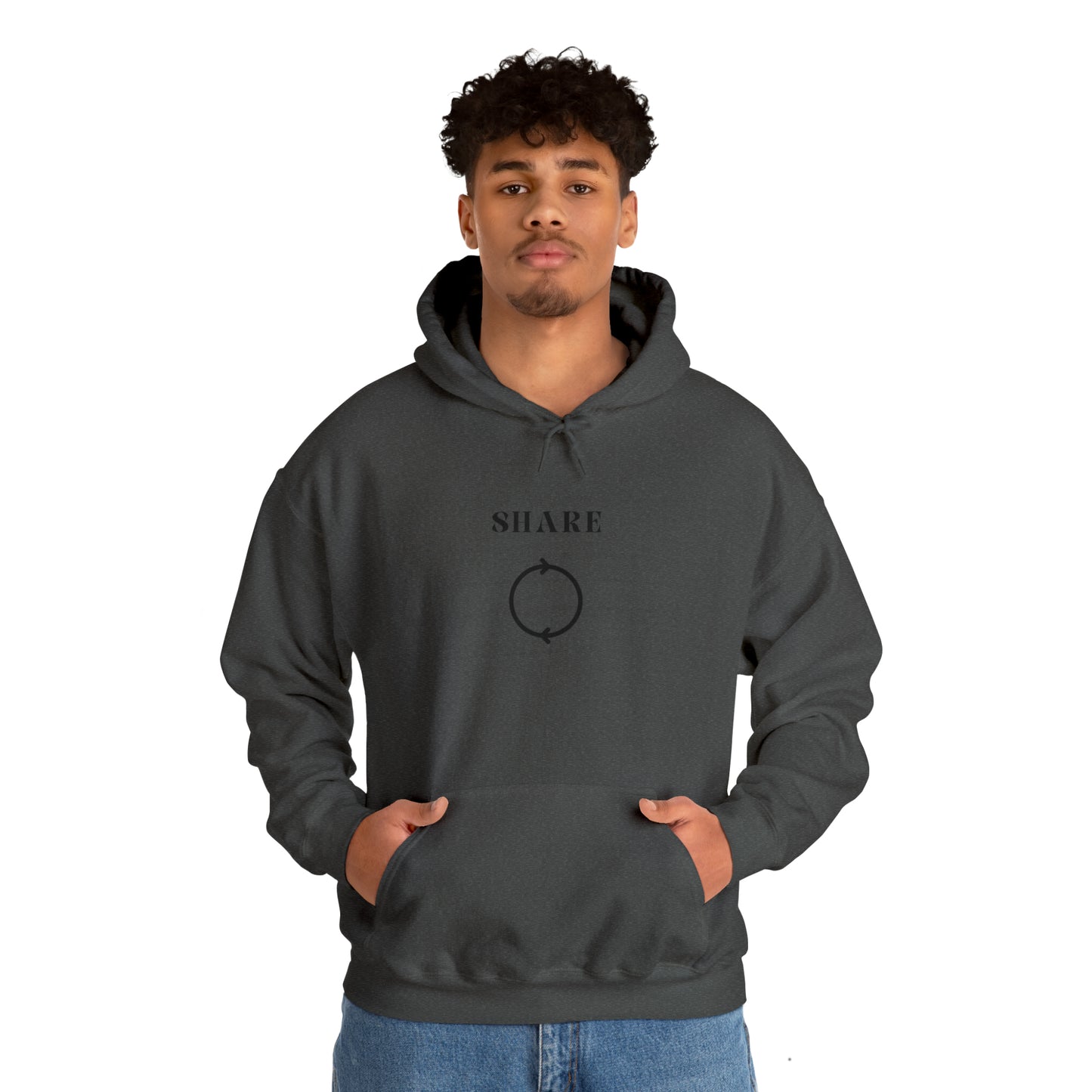 Share Hooded Sweatshirt gift, inspirational words hoodie gift, sweatshirt gift that encourages hoodie friends gift