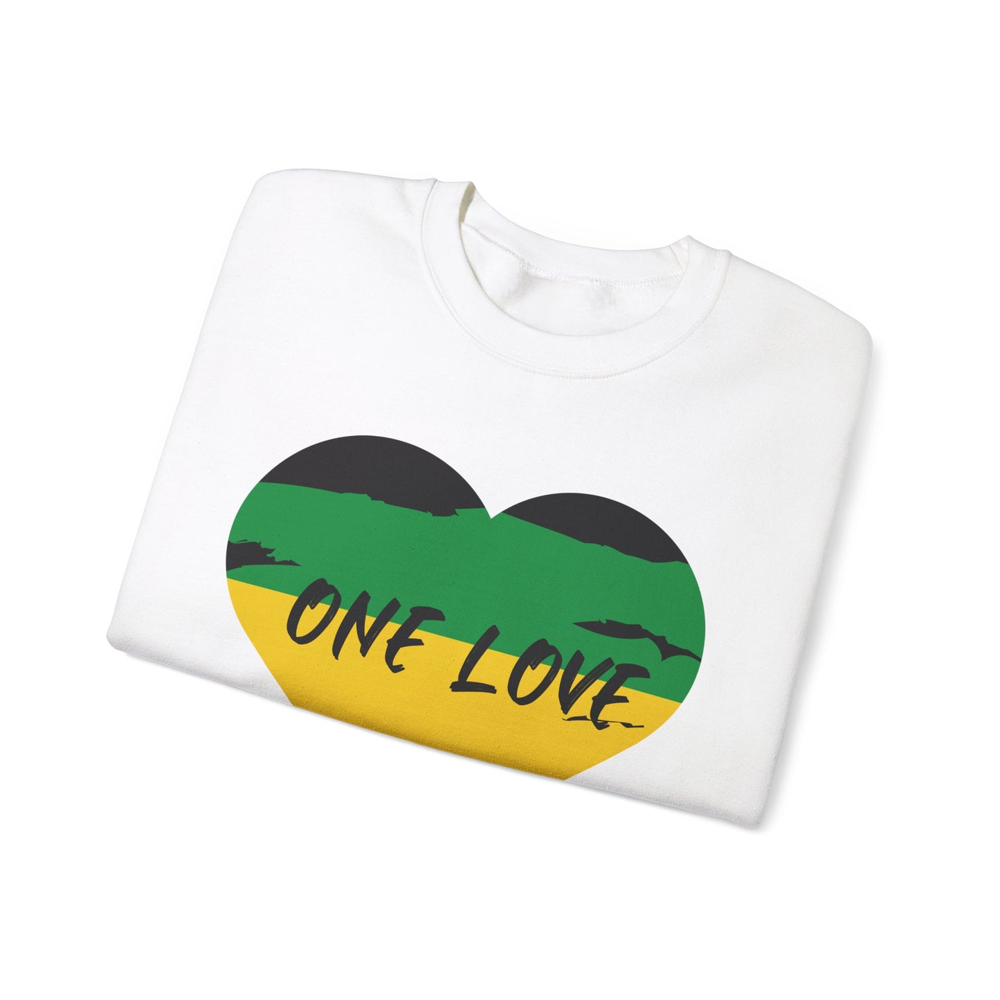 UNISEX ONE LOVE GRAPHIC ART ROOTS COLOR SWEATSHIRT