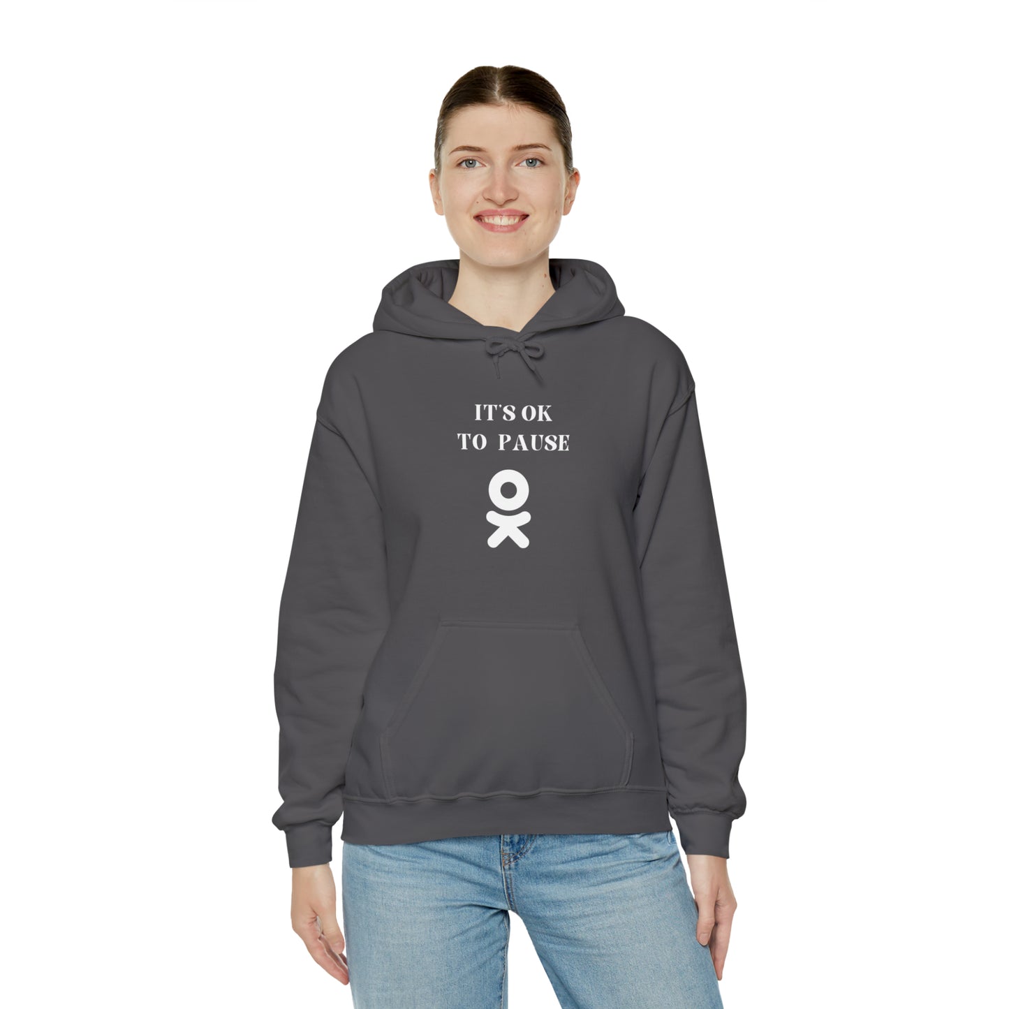 It's ok to pause hooded sweatshirt gift inspirational words hoodie gift to encourage. sweatshirt gifts for friends