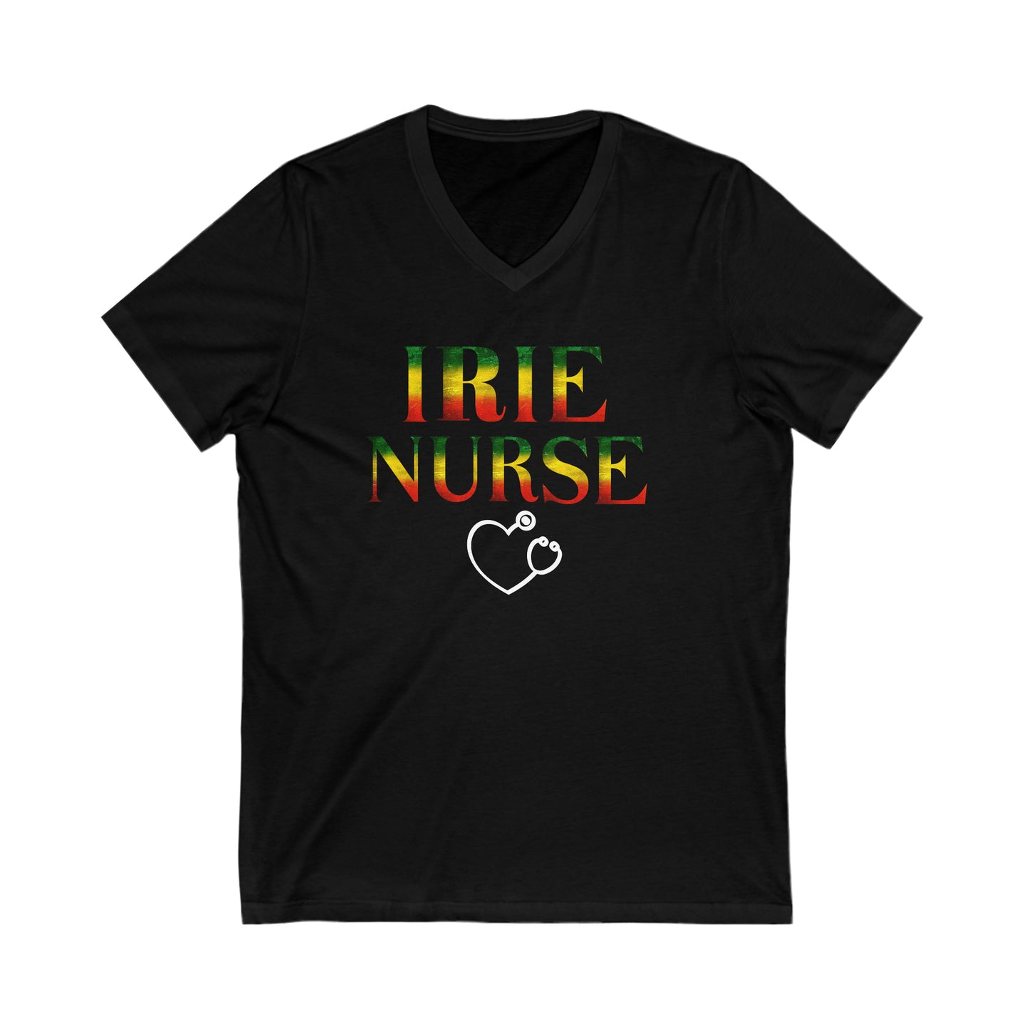 IRIE NURSE V NECK UNISEX T SHIRT GIFT