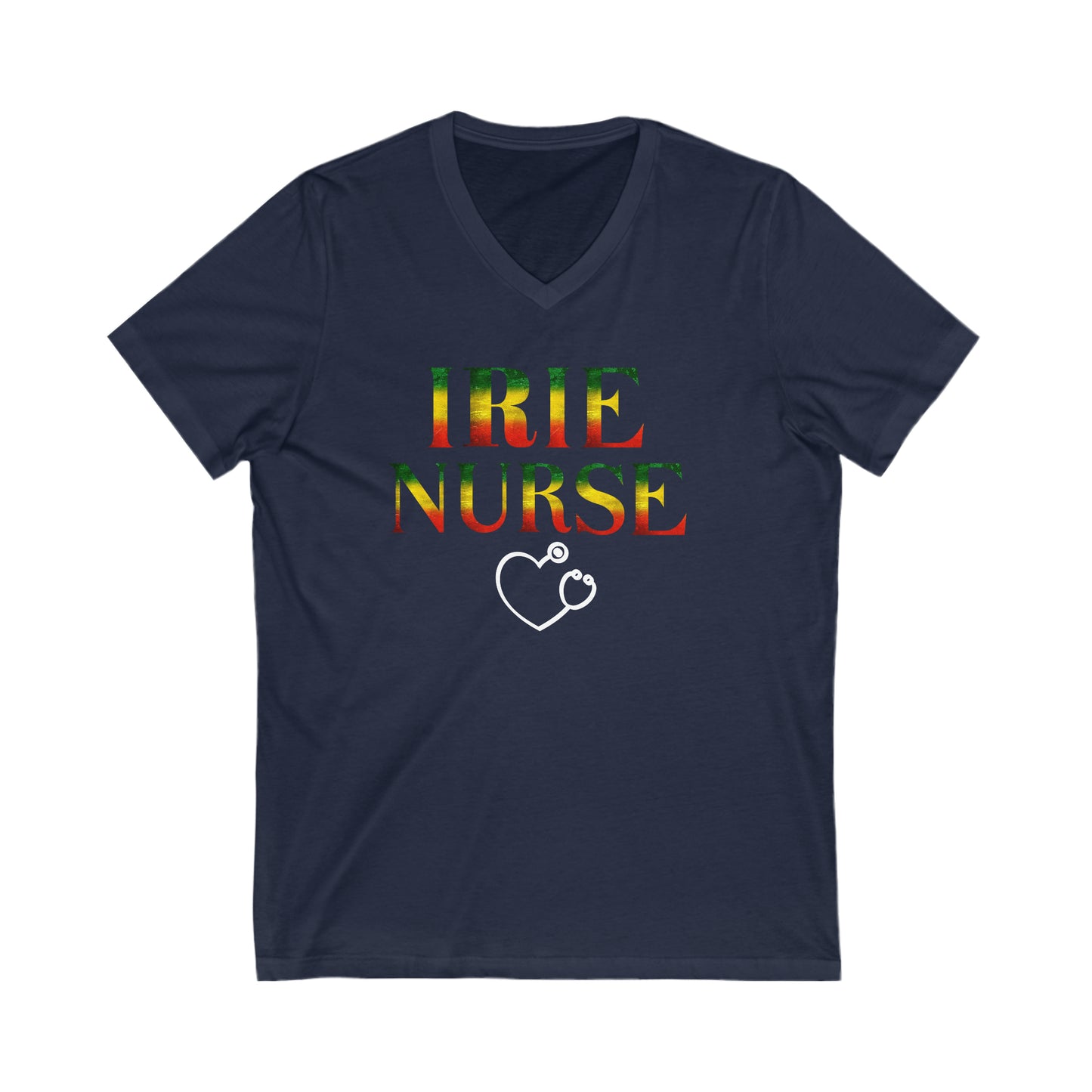 IRIE NURSE V NECK UNISEX T SHIRT GIFT