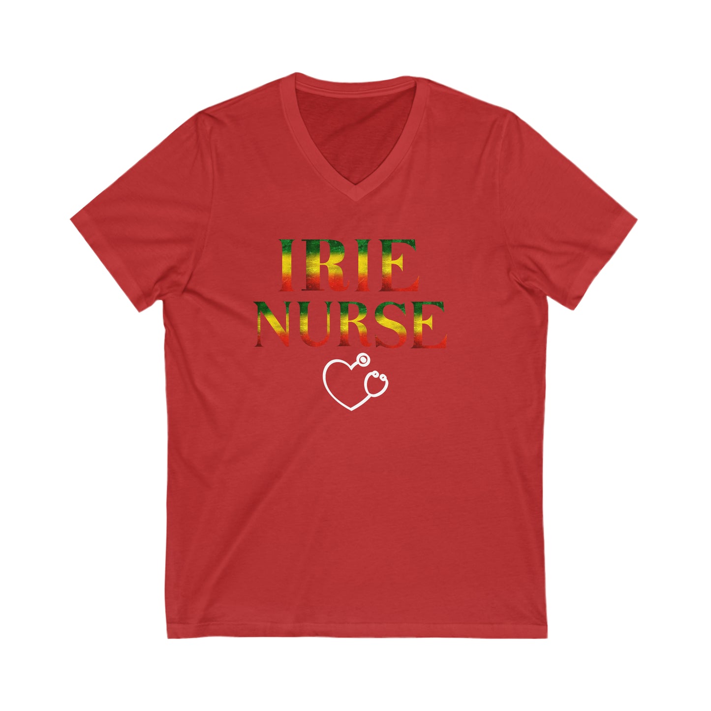 IRIE NURSE V NECK UNISEX T SHIRT GIFT