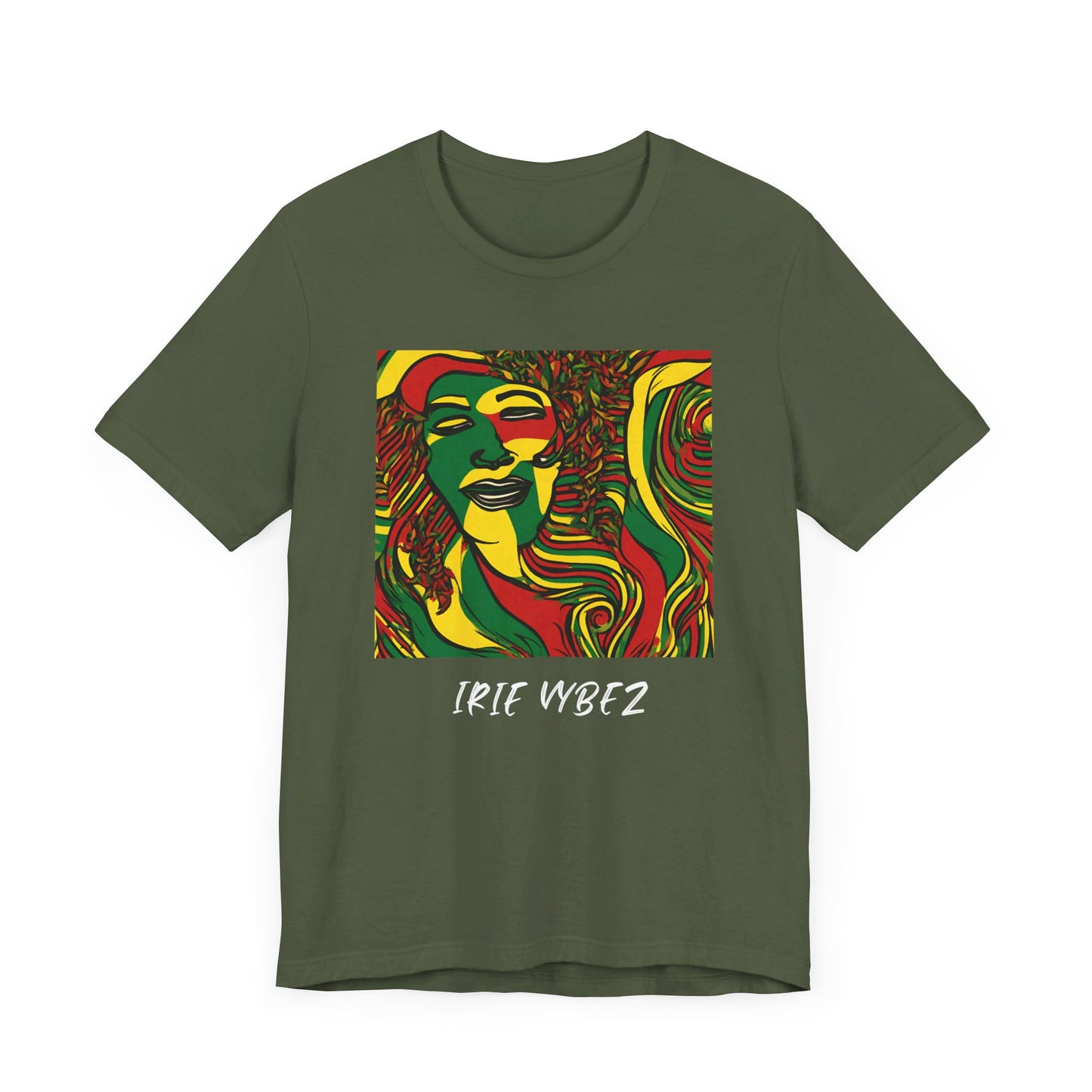 IRIE VYBEZ RASTAH DESIGN ROOTS SHORT SLEEVE T SHIRT GIFT