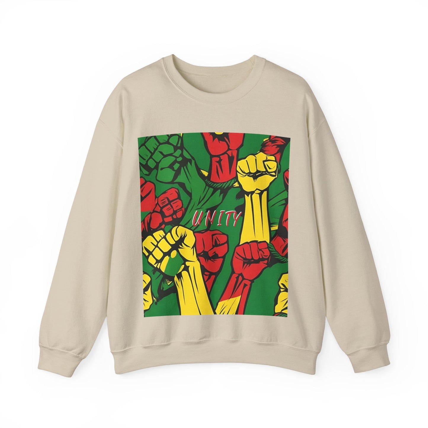 UNITY FIST POWER DESIGN CREWNECK SWEATSHIRT GIFT