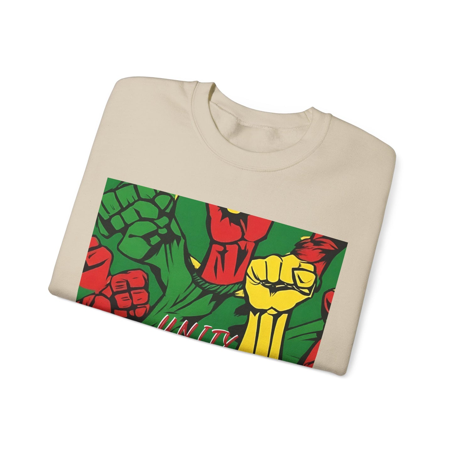 UNITY FIST POWER DESIGN CREWNECK SWEATSHIRT GIFT
