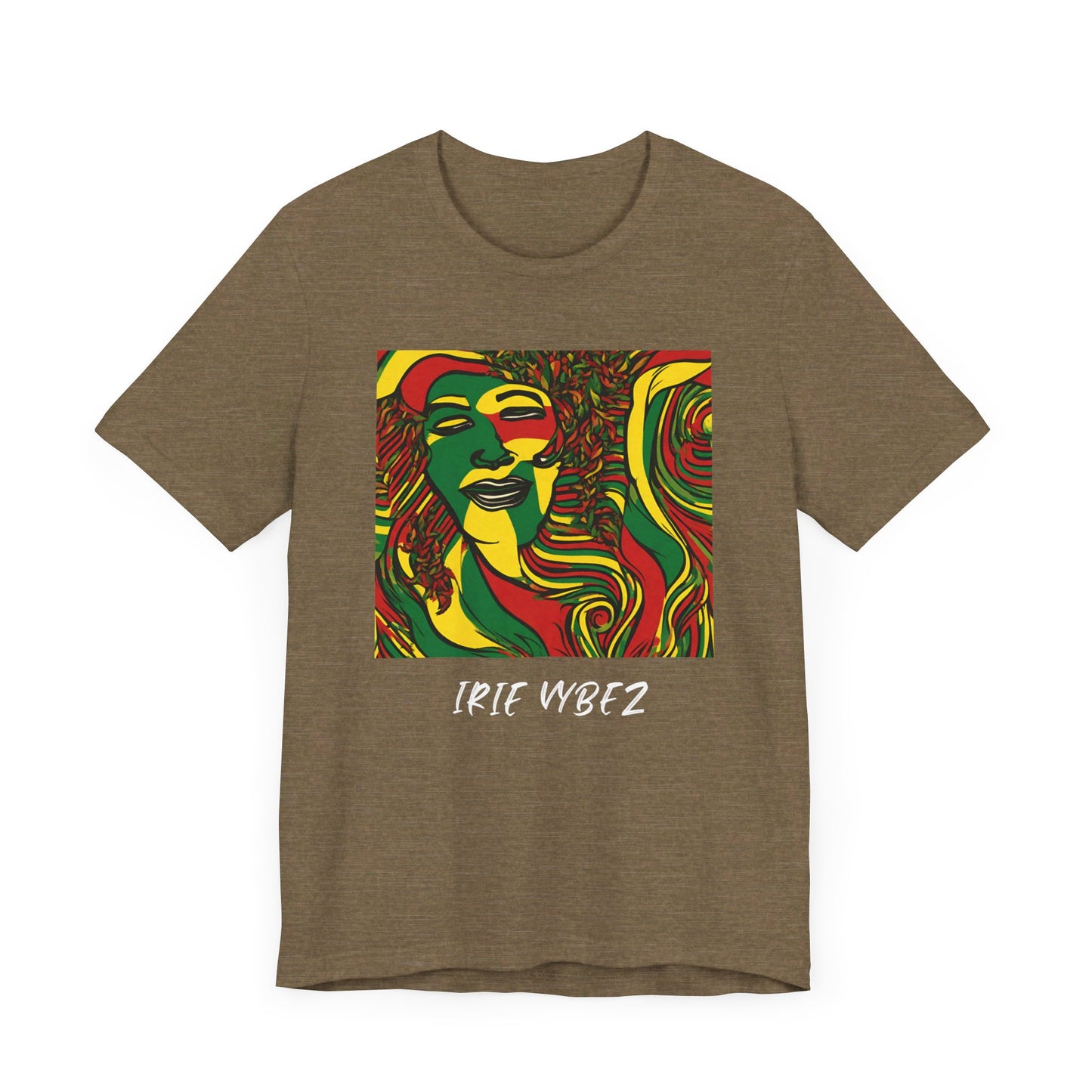 IRIE VYBEZ RASTAH DESIGN ROOTS SHORT SLEEVE T SHIRT GIFT