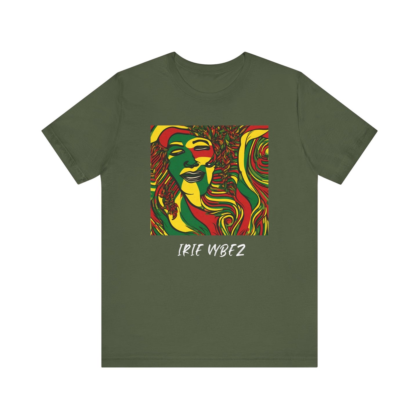 IRIE VYBEZ RASTAH DESIGN ROOTS SHORT SLEEVE T SHIRT GIFT