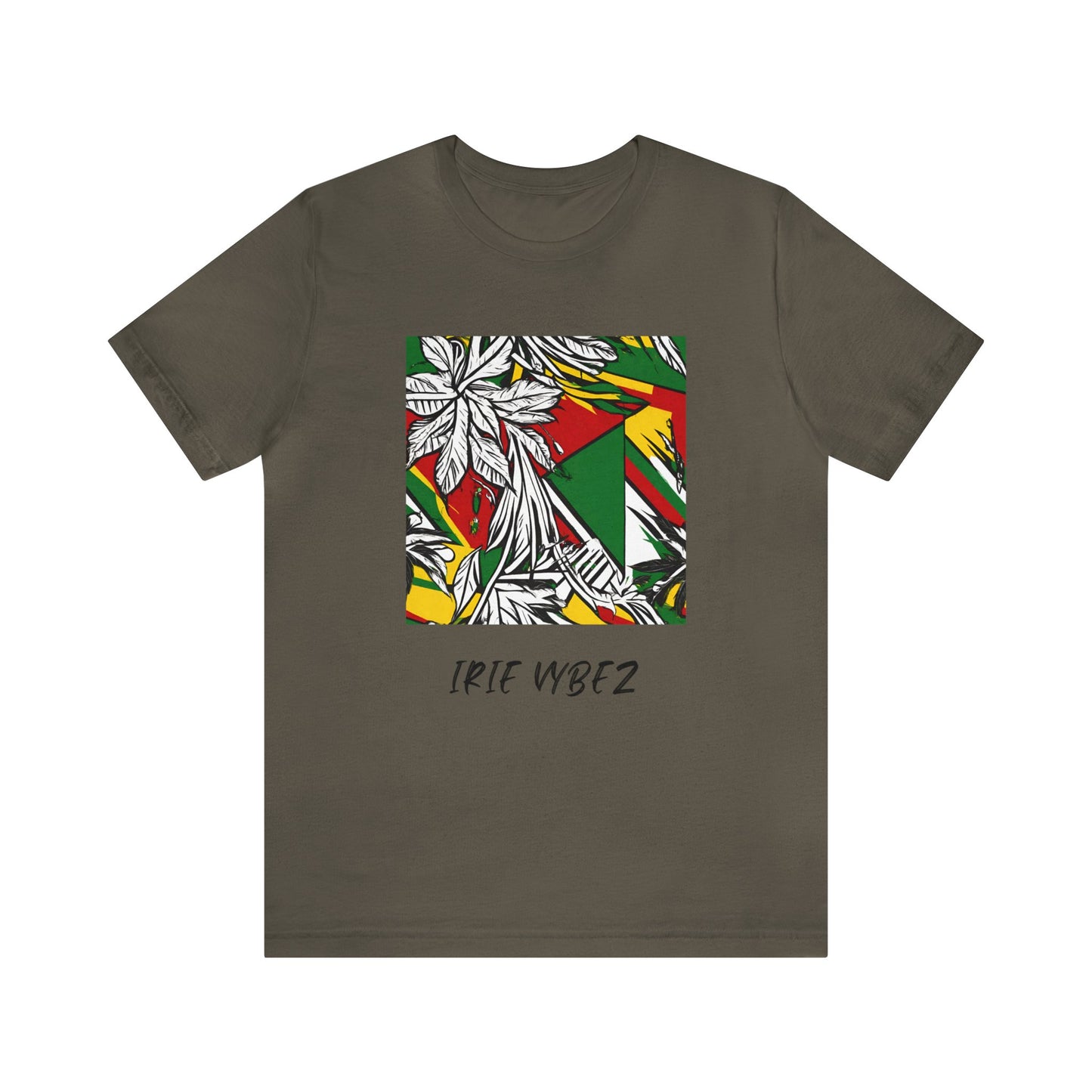 IRIE VYBEZ ROOTS COLOR GRAPHIC SHORT SLEEVE TEE SHIRT