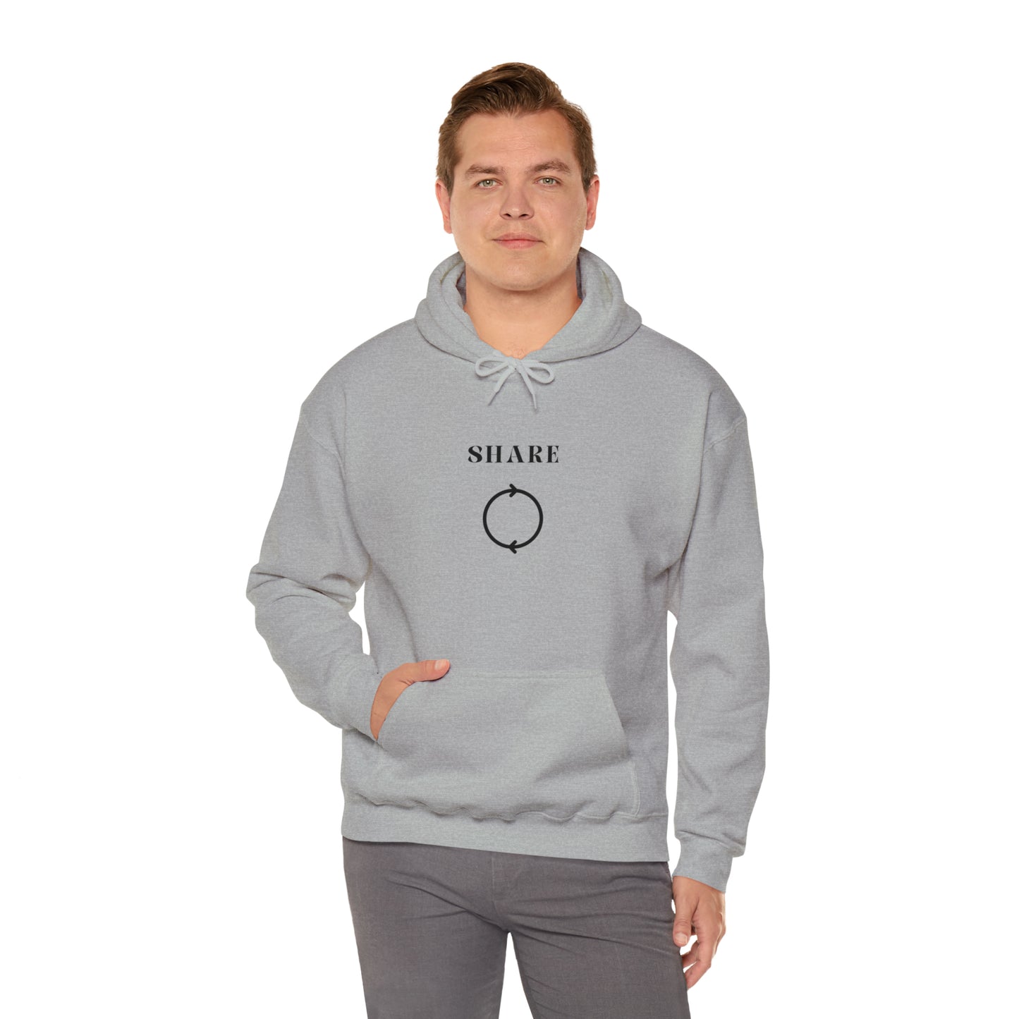 Share Hooded Sweatshirt gift, inspirational words hoodie gift, sweatshirt gift that encourages hoodie friends gift