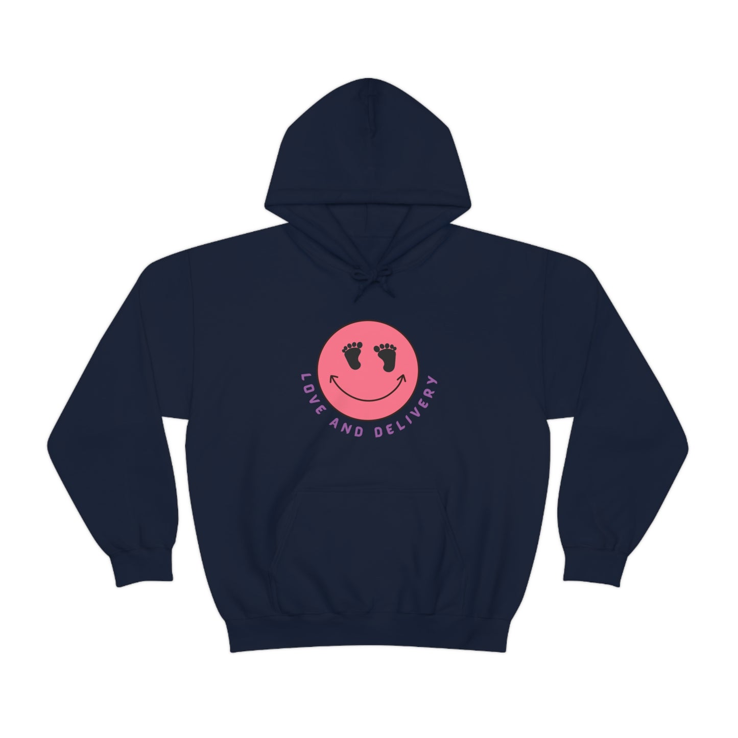LOVE AND DELIVERY HOODED SWEATSHIRT GIFT FOR LABOR AND DELIVERY NURSES