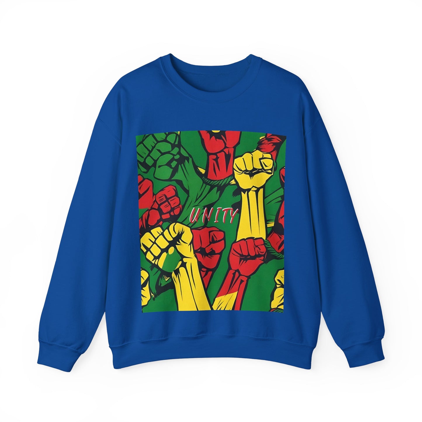 UNITY FIST POWER DESIGN CREWNECK SWEATSHIRT GIFT