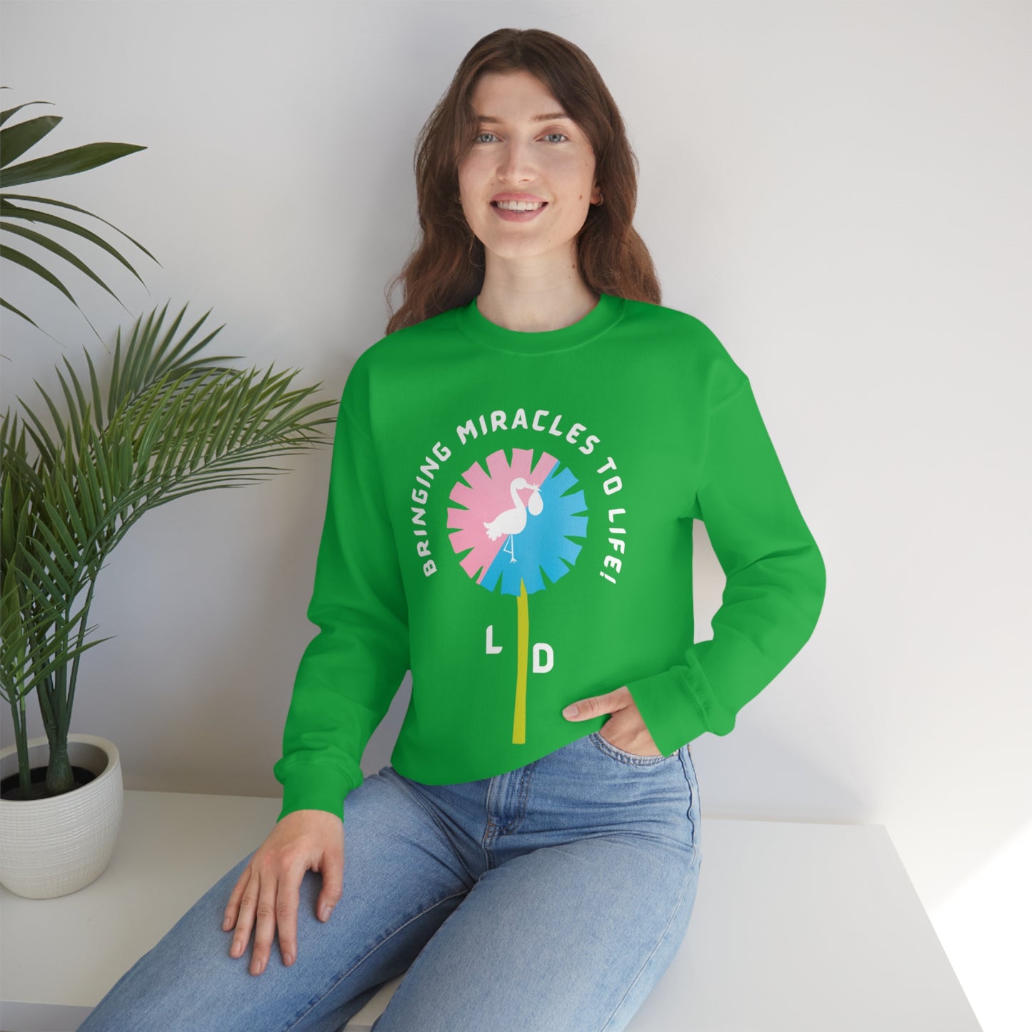 L AND D MIRACLE CREWNECK SWEATSHIRT NURSES GIFT FOR L AND D NURSES