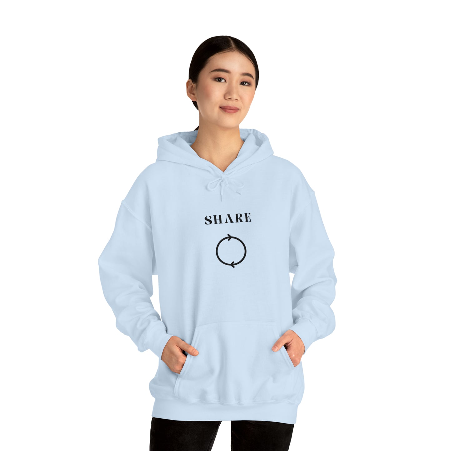 Share Hooded Sweatshirt gift, inspirational words hoodie gift, sweatshirt gift that encourages hoodie friends gift