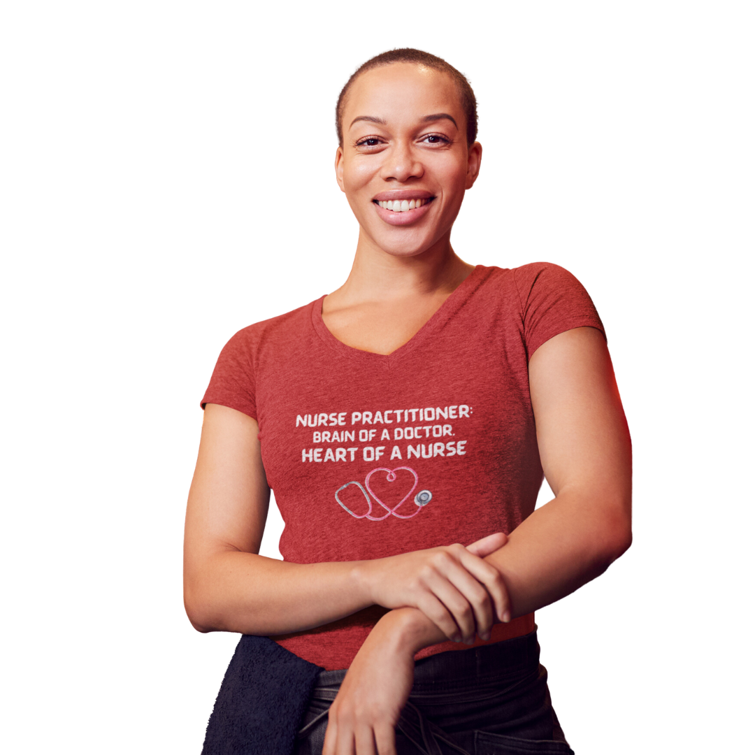 NURSE PRACTITIONER V NECK T SHIRT GIFT