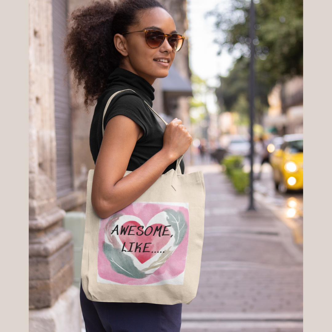 AWESOME, LIKE GRAPHIC TOTE BAG GIFT