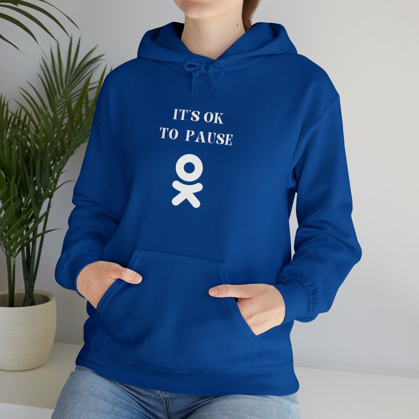 It's ok to pause hooded sweatshirt gift inspirational words hoodie gift to encourage. sweatshirt gifts for friends