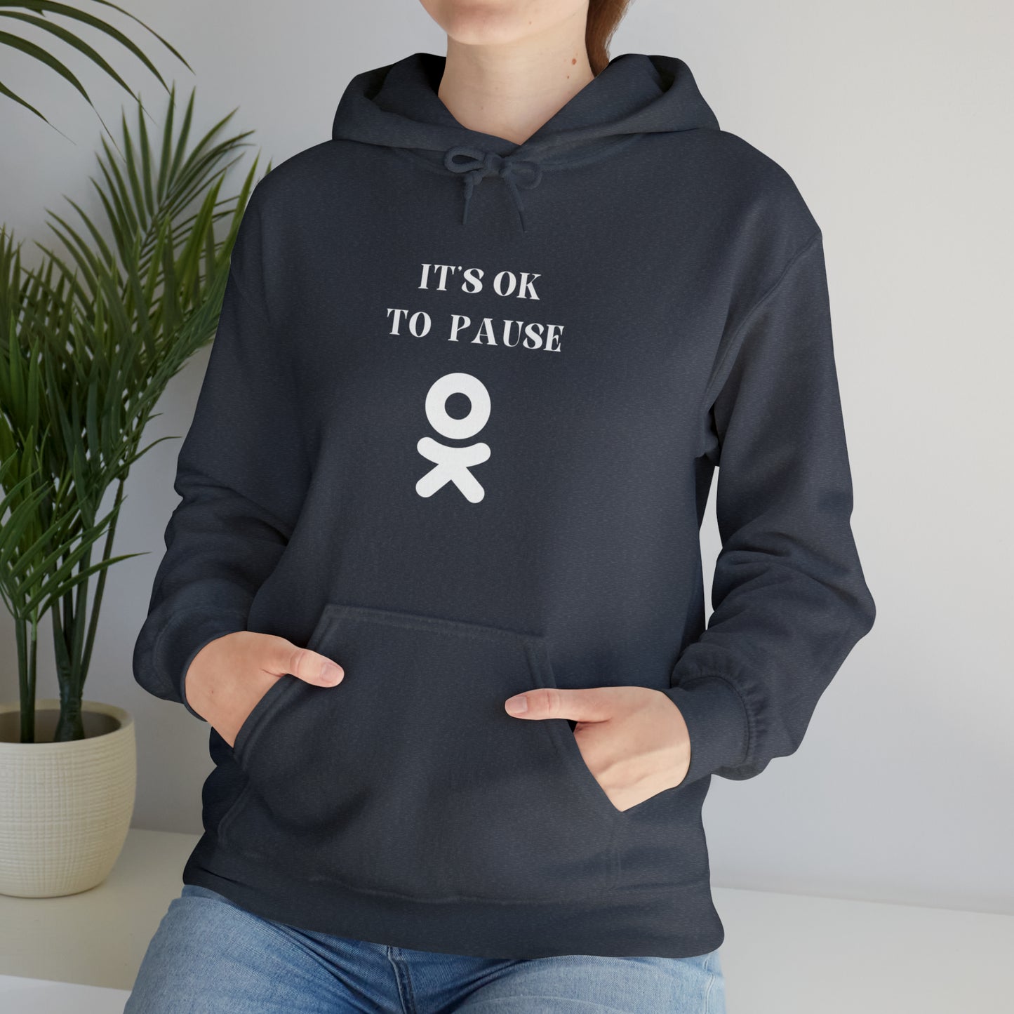 It's ok to pause hooded sweatshirt gift inspirational words hoodie gift to encourage. sweatshirt gifts for friends