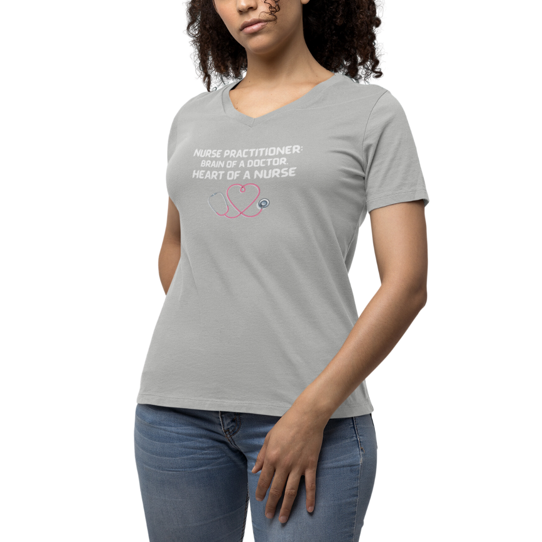 NURSE PRACTITIONER V NECK T SHIRT GIFT