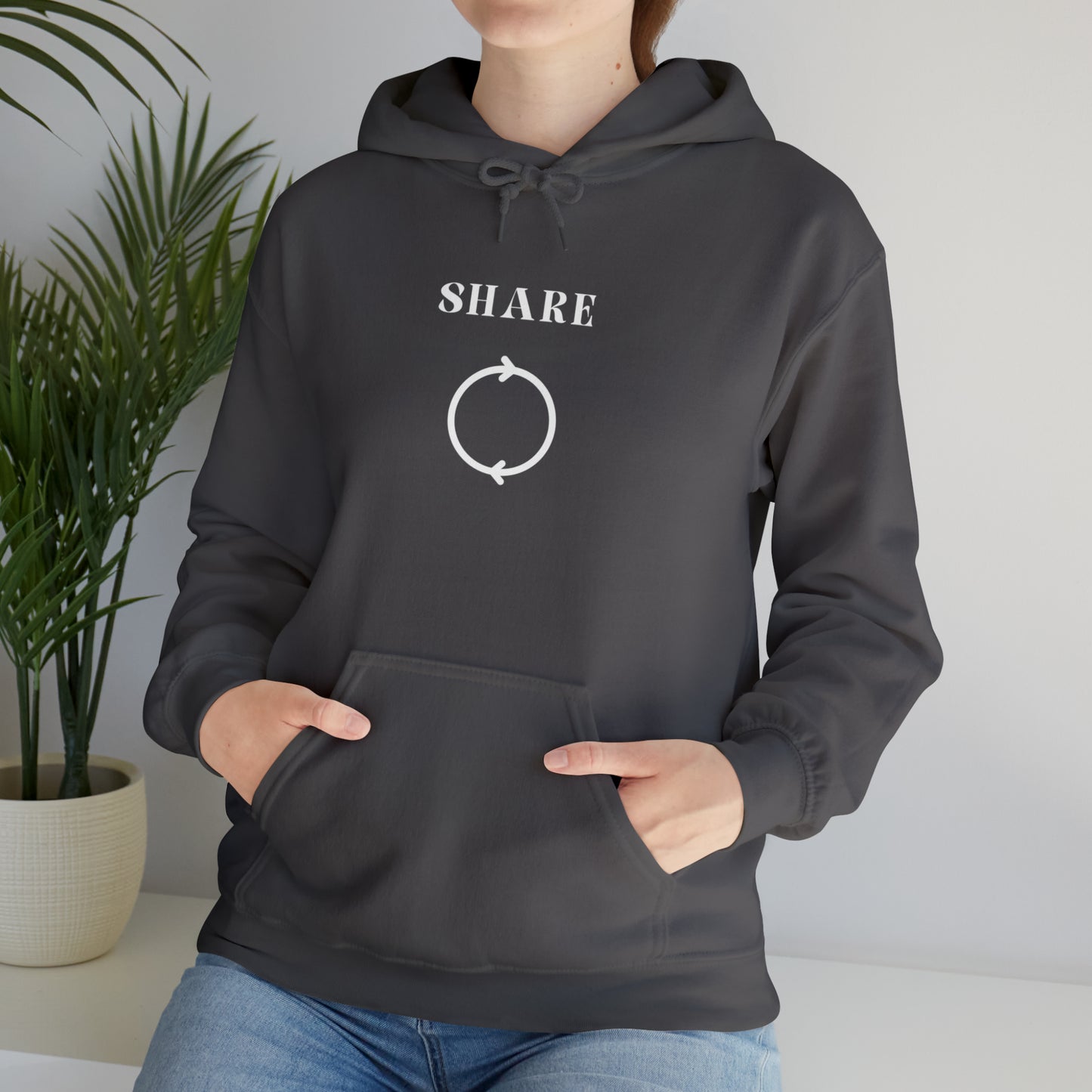 Share Hooded Sweatshirt gift, inspirational words hoodie gift, sweatshirt gift that encourages hoodie friends gift