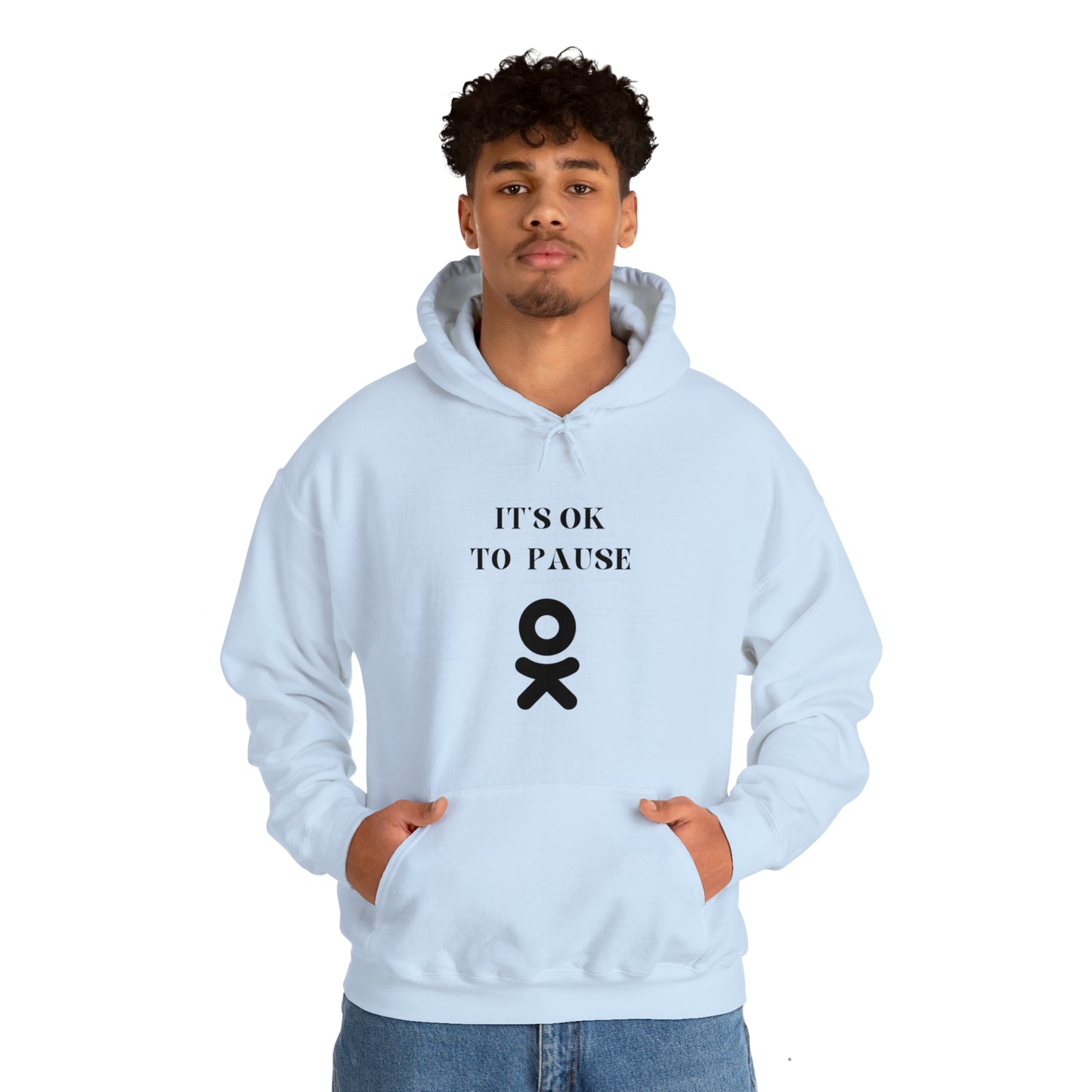 It's ok to pause hooded sweatshirt gift inspirational words hoodie gift to encourage. sweatshirt gifts for friends