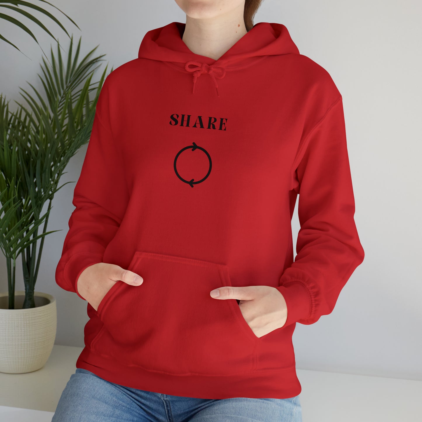 Share Hooded Sweatshirt gift, inspirational words hoodie gift, sweatshirt gift that encourages hoodie friends gift