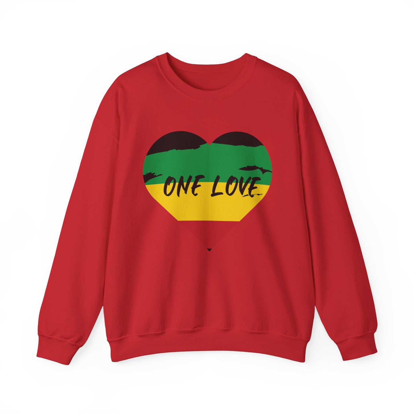 UNISEX ONE LOVE GRAPHIC ART ROOTS COLOR SWEATSHIRT