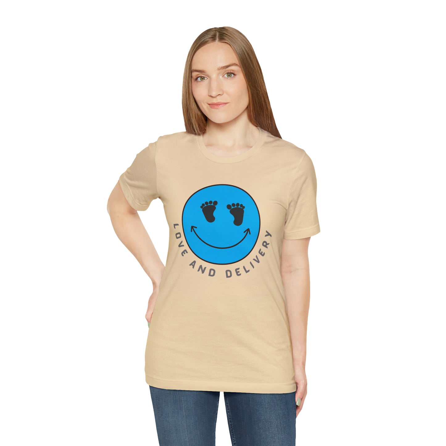L AND D CREW NECK LOVE AND DELIVERY TSHIRT GIFT FOR L AND D NURSES